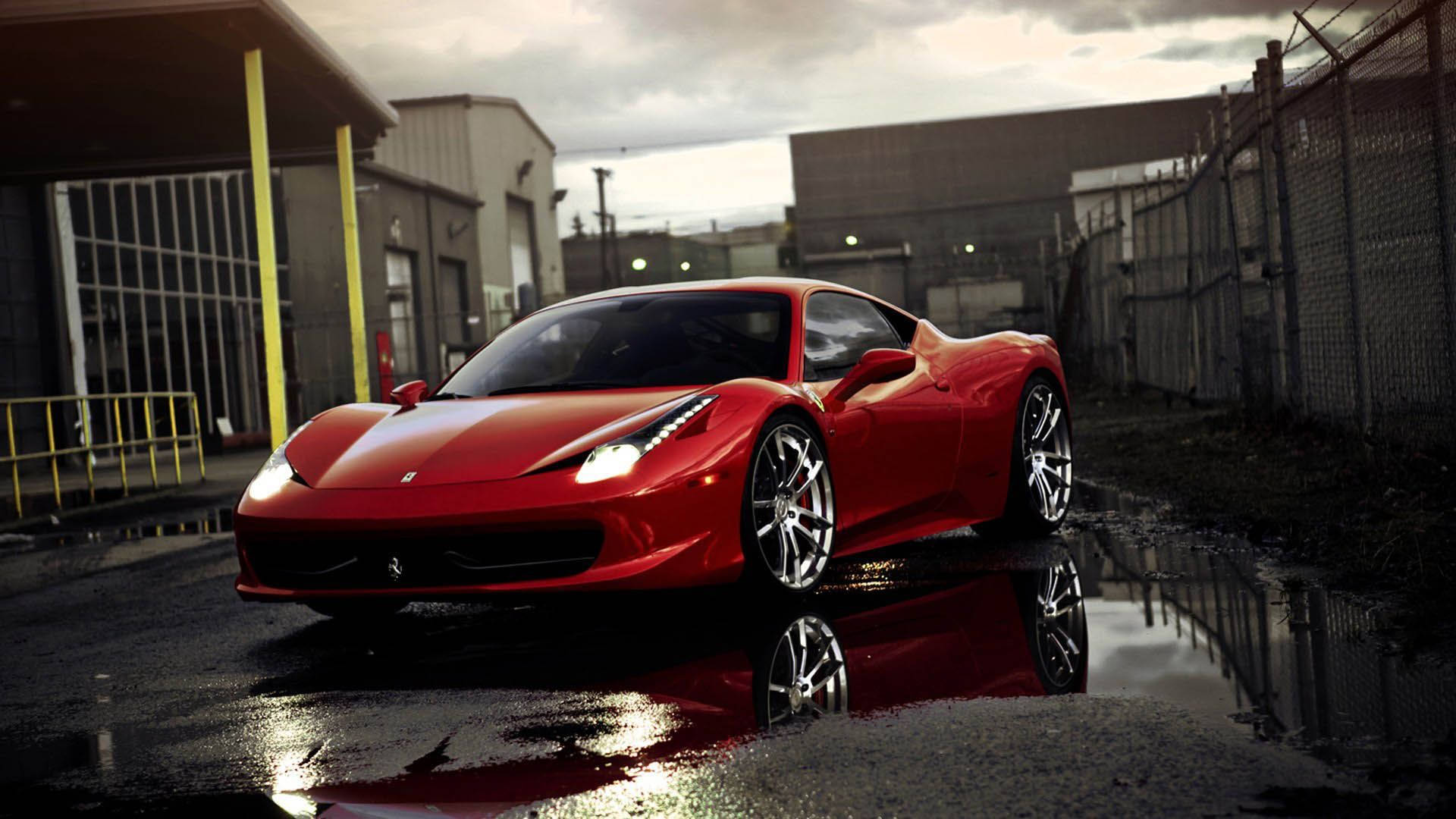 Ferrari 458 Rosso Corsa 1920x1080 Taustakuvat