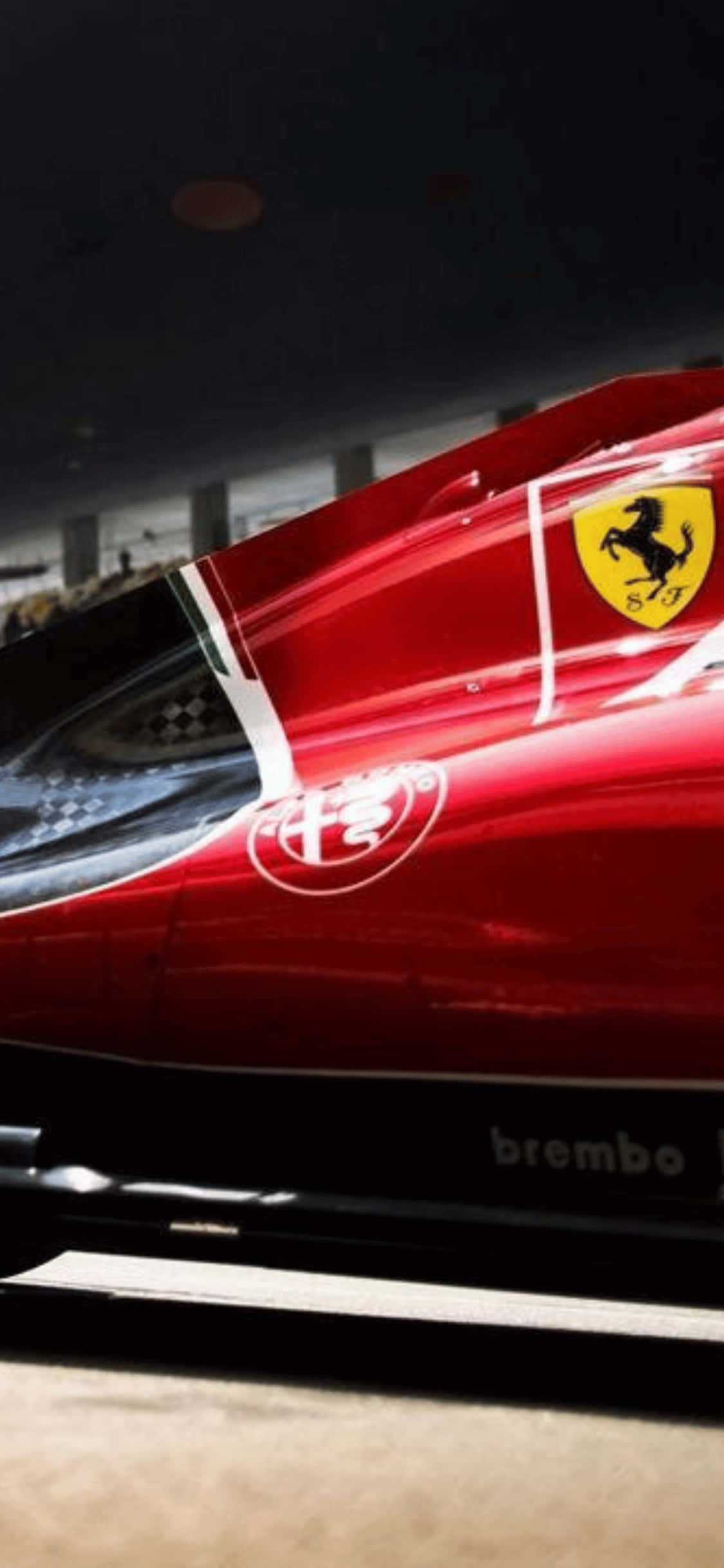 Ferrari sivussa iPhone Xs F1 2018 -taustakuva Taustakuvat