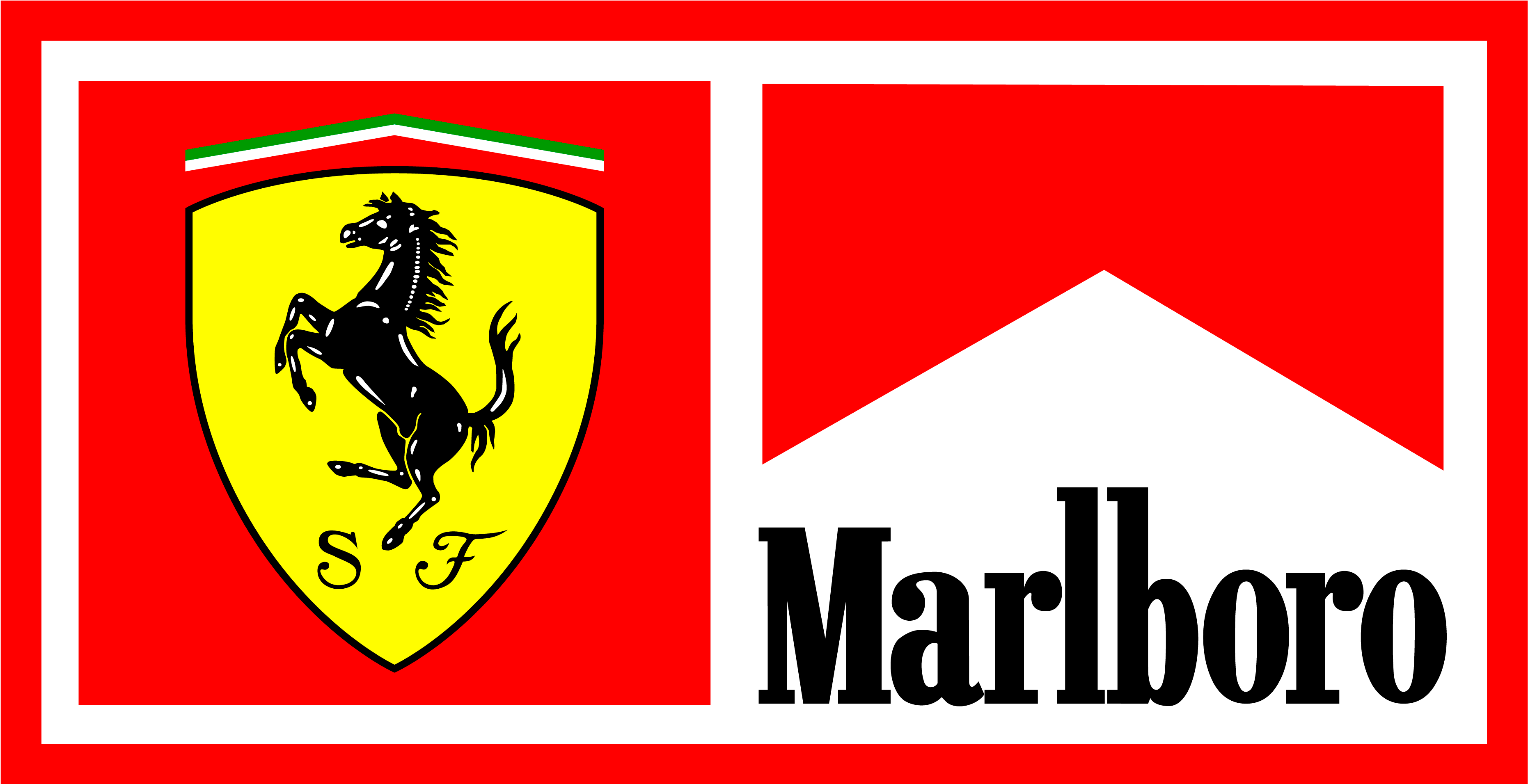 Ferrarin ja Marlboron logot Taustakuvat