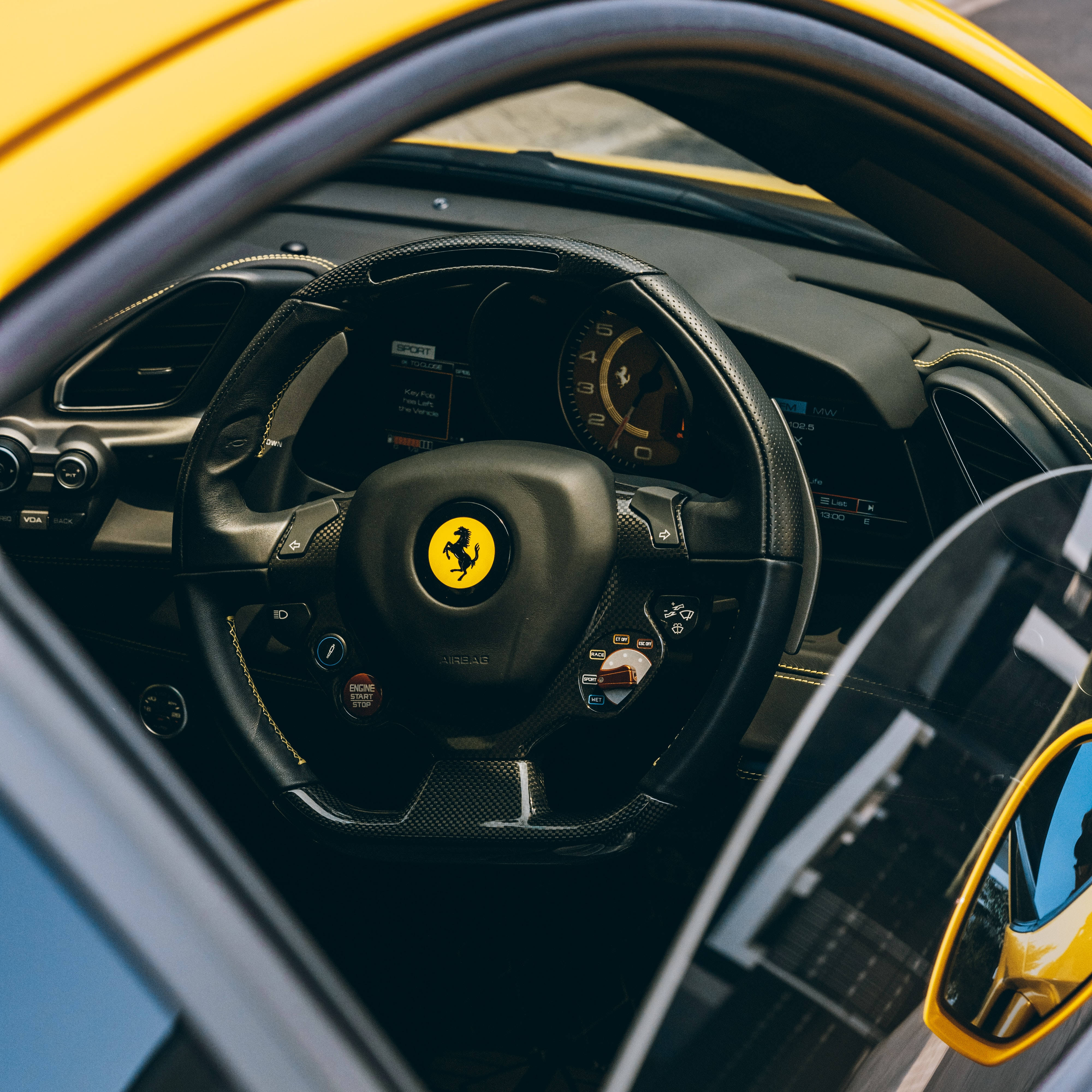 Ferrarin ohjauspyörä Taustakuvat