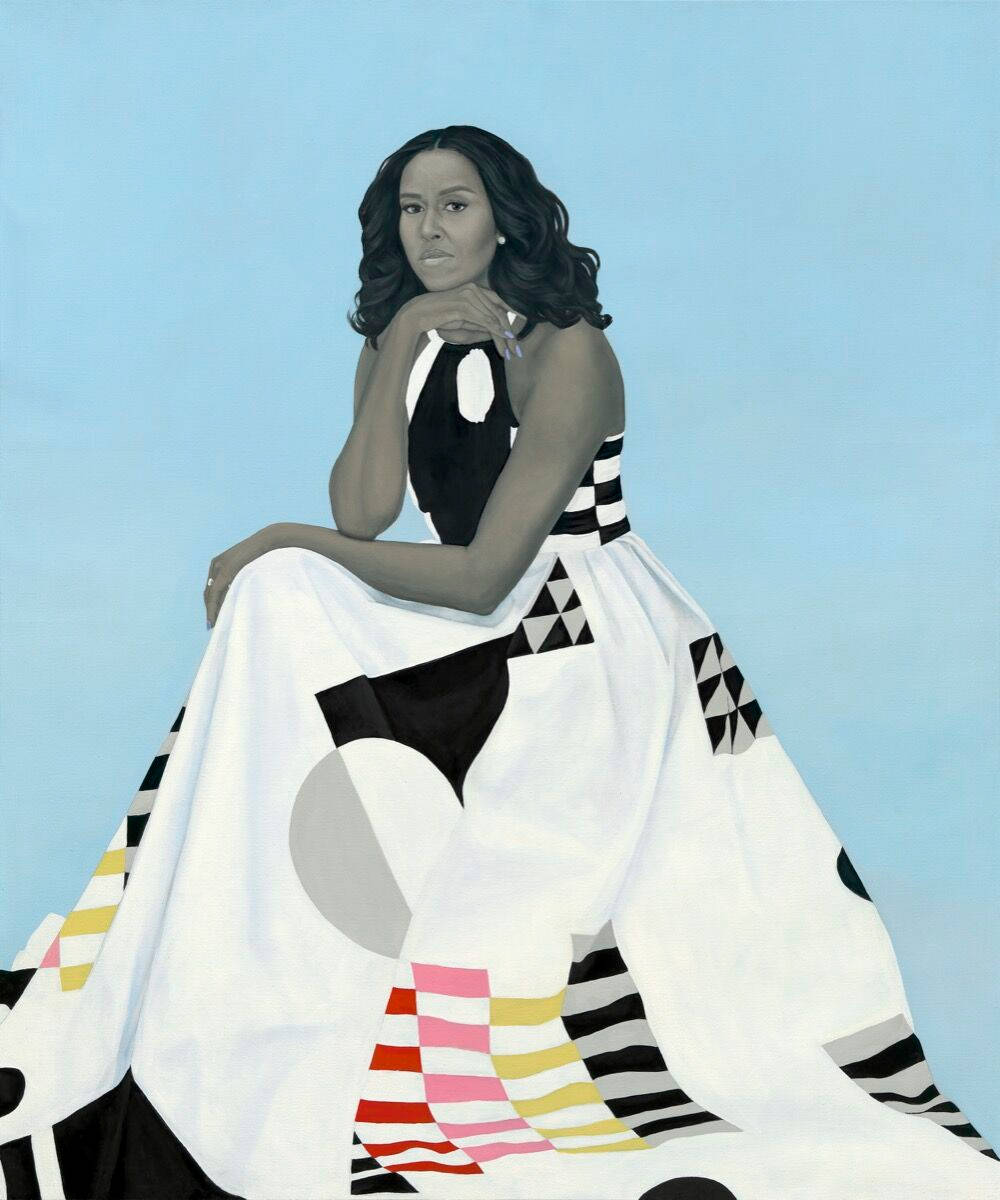 First Lady Michelle Obama Painting Taustakuvat
