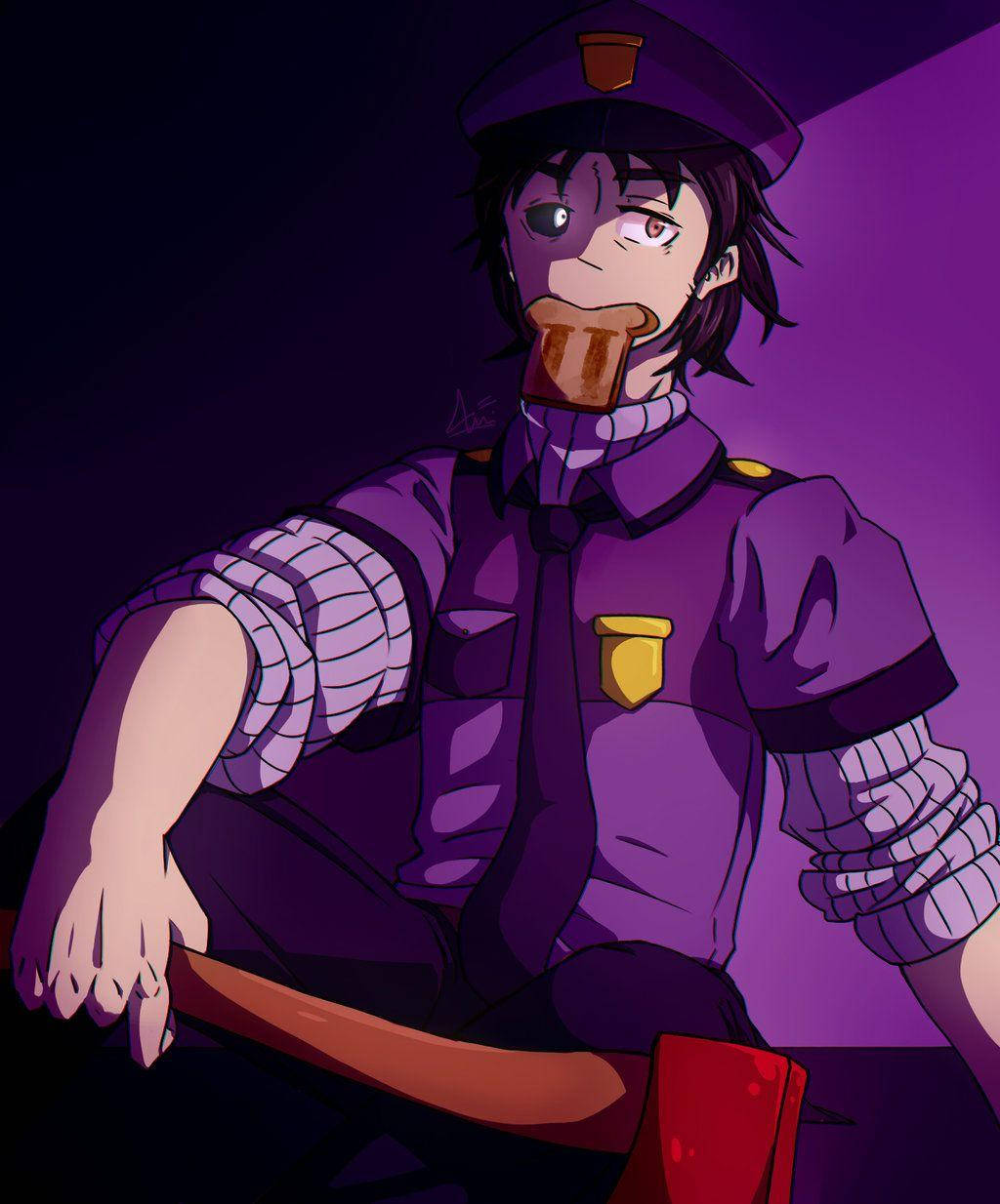 FNAF Purple Guy -animefanitaide Taustakuvat