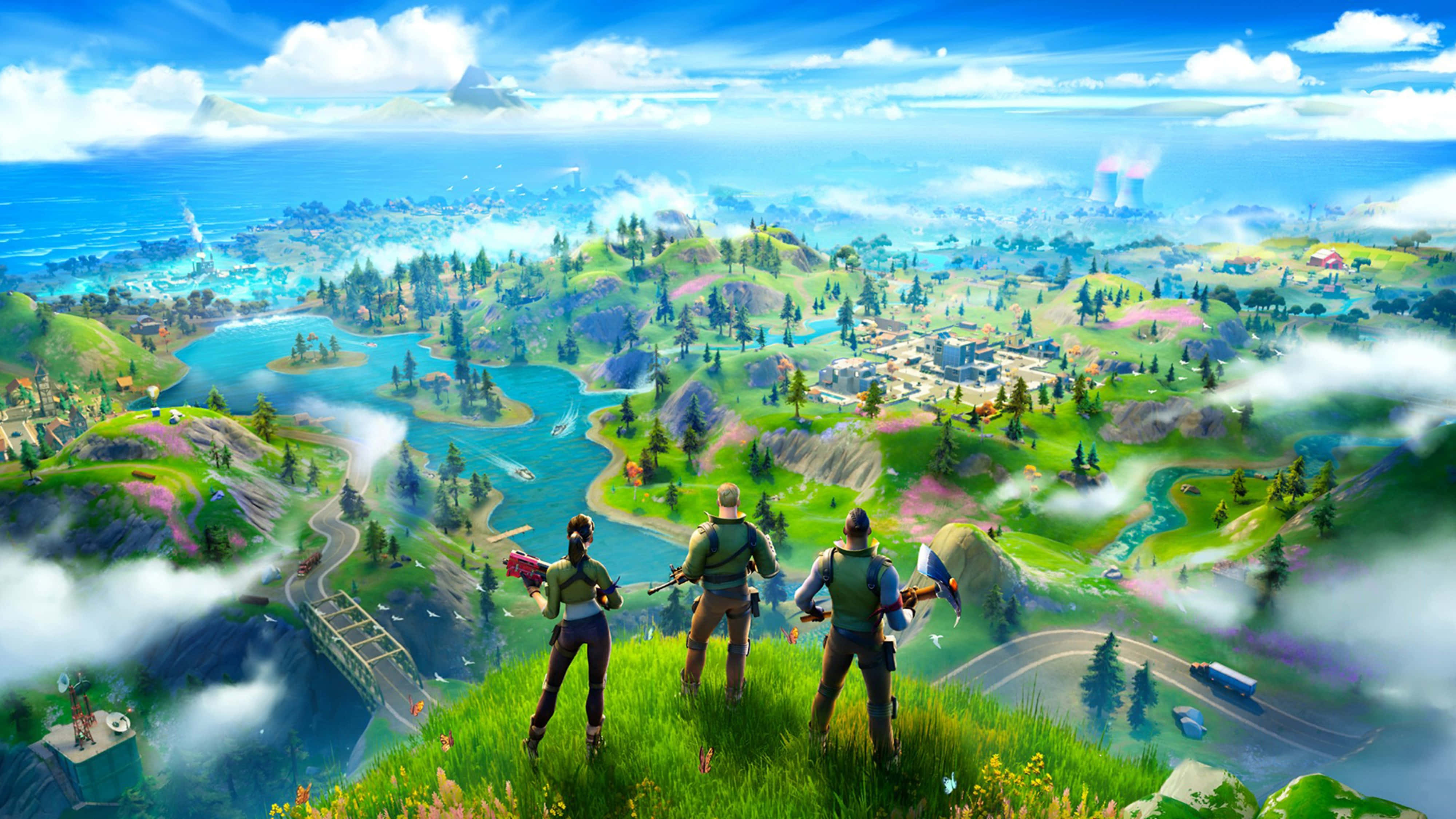 Fortnite Battle Royale -sijainti 4K Taustakuvat
