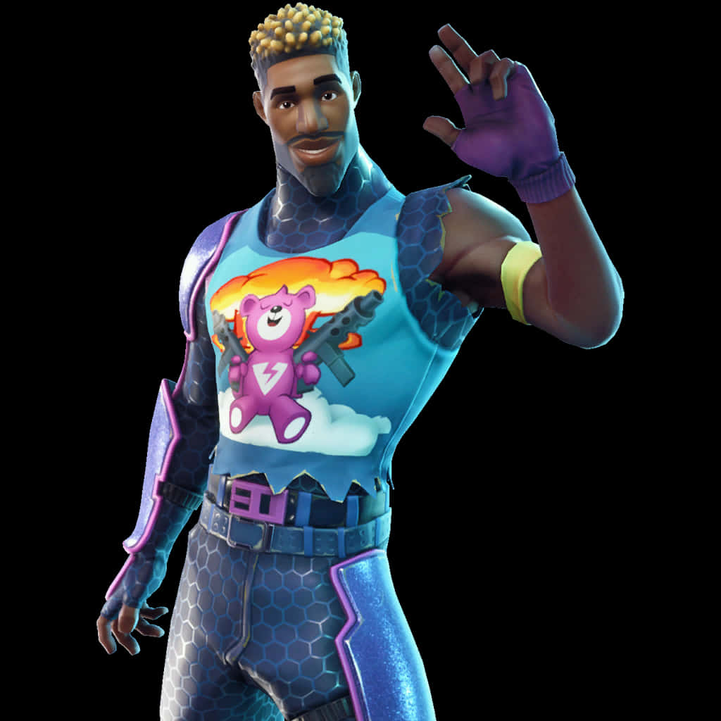 Fortnite-hahmo heiluttamassa hei Taustakuvat