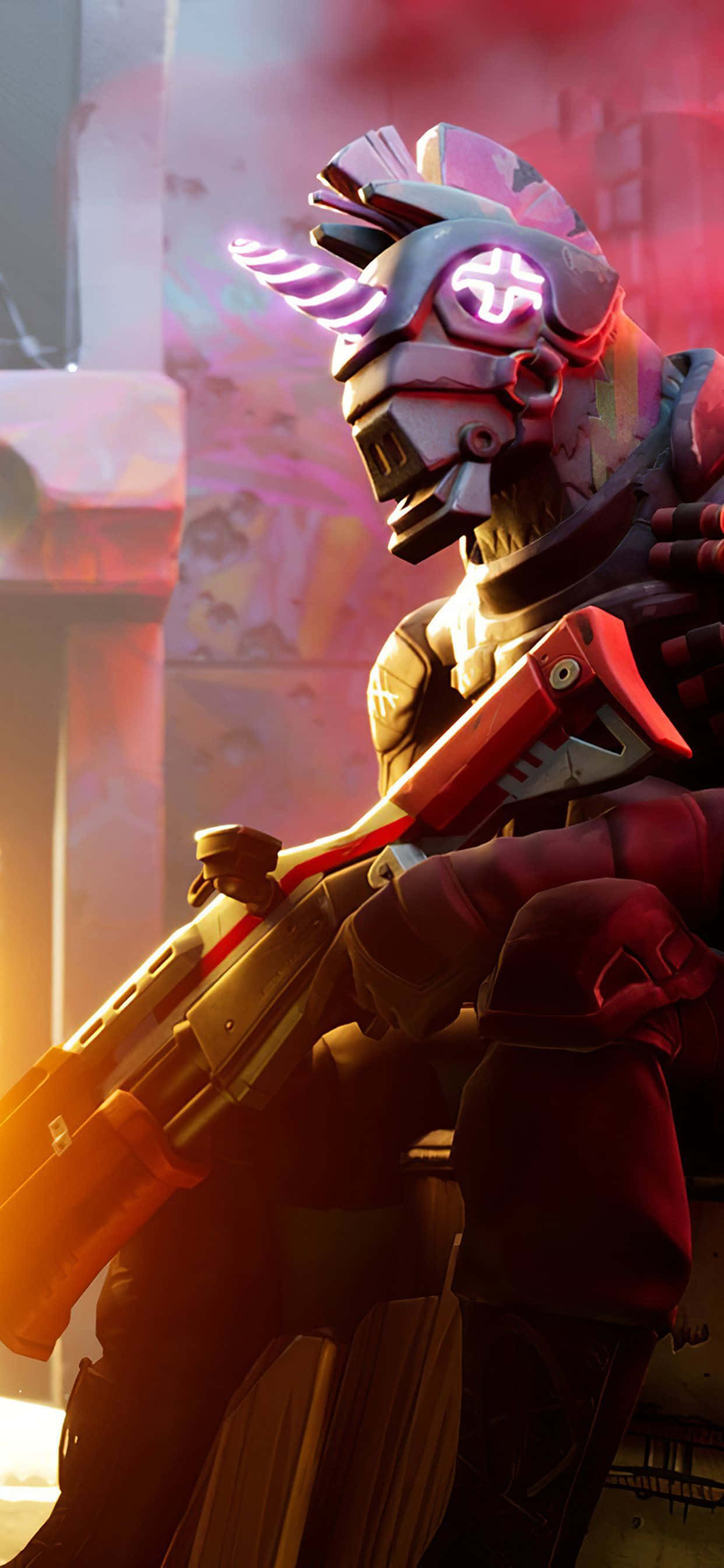 Fortnite-hahmo yksisarviskypärässä Taustakuvat
