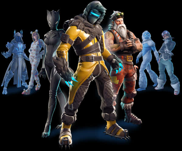 Fortnite-hahmoasujen esittely Taustakuvat