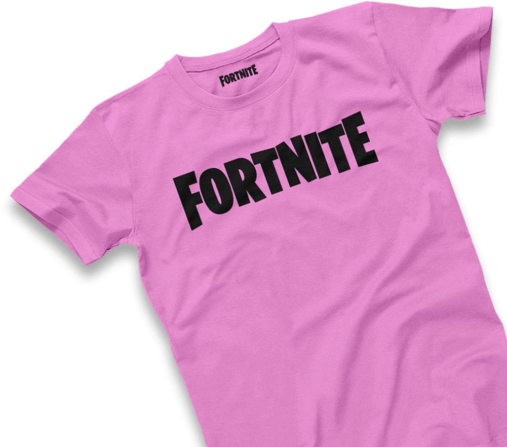 Fortnite-logo vaaleanpunainen t-paita Taustakuvat