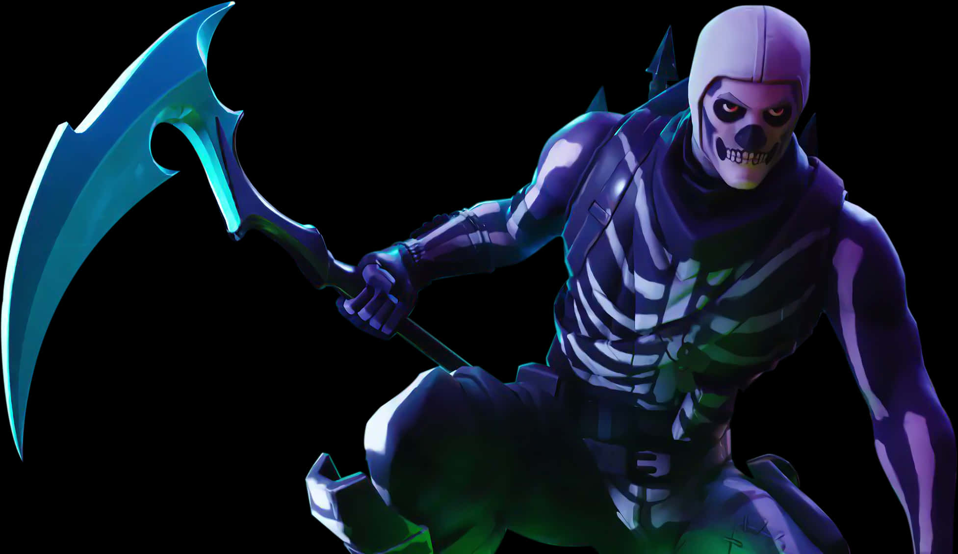 Fortnite Skull Trooper -asu viikatteella Taustakuvat