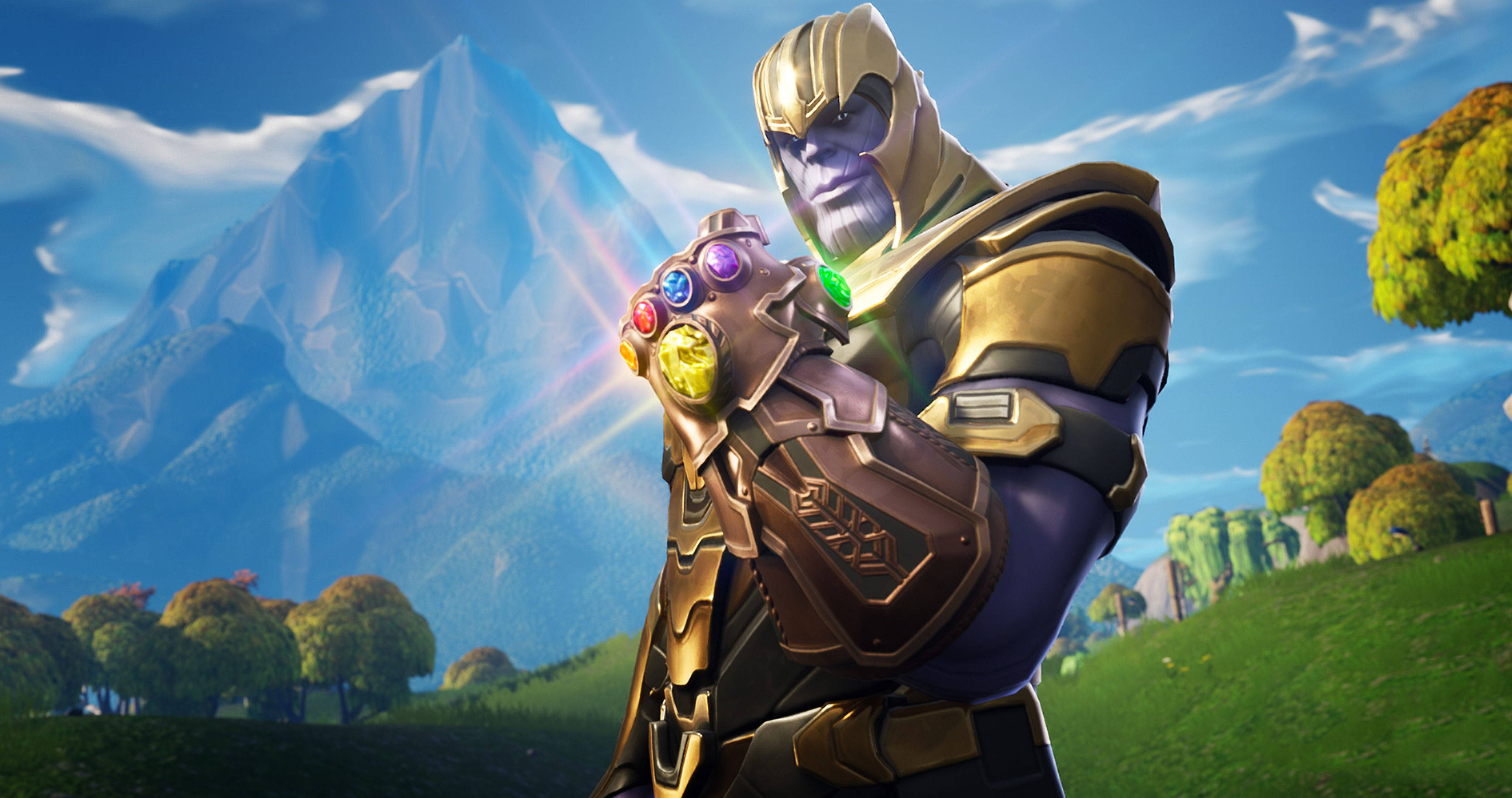 Fortnite Thanos Rautahansikas HD Taustakuvat