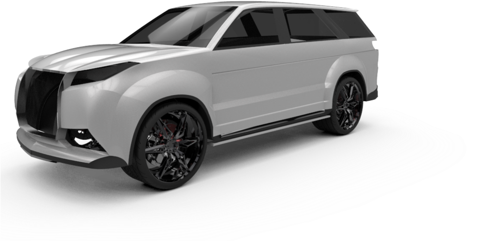 Futuristinen SUV-konsepti 3D-renderöinti Taustakuvat