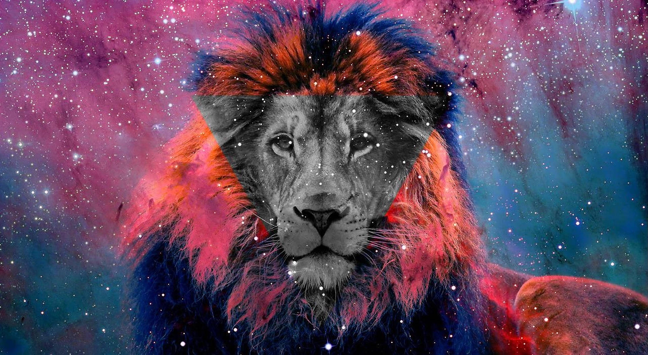Galaxy Lion Digitaalinen Taide Taustakuvat