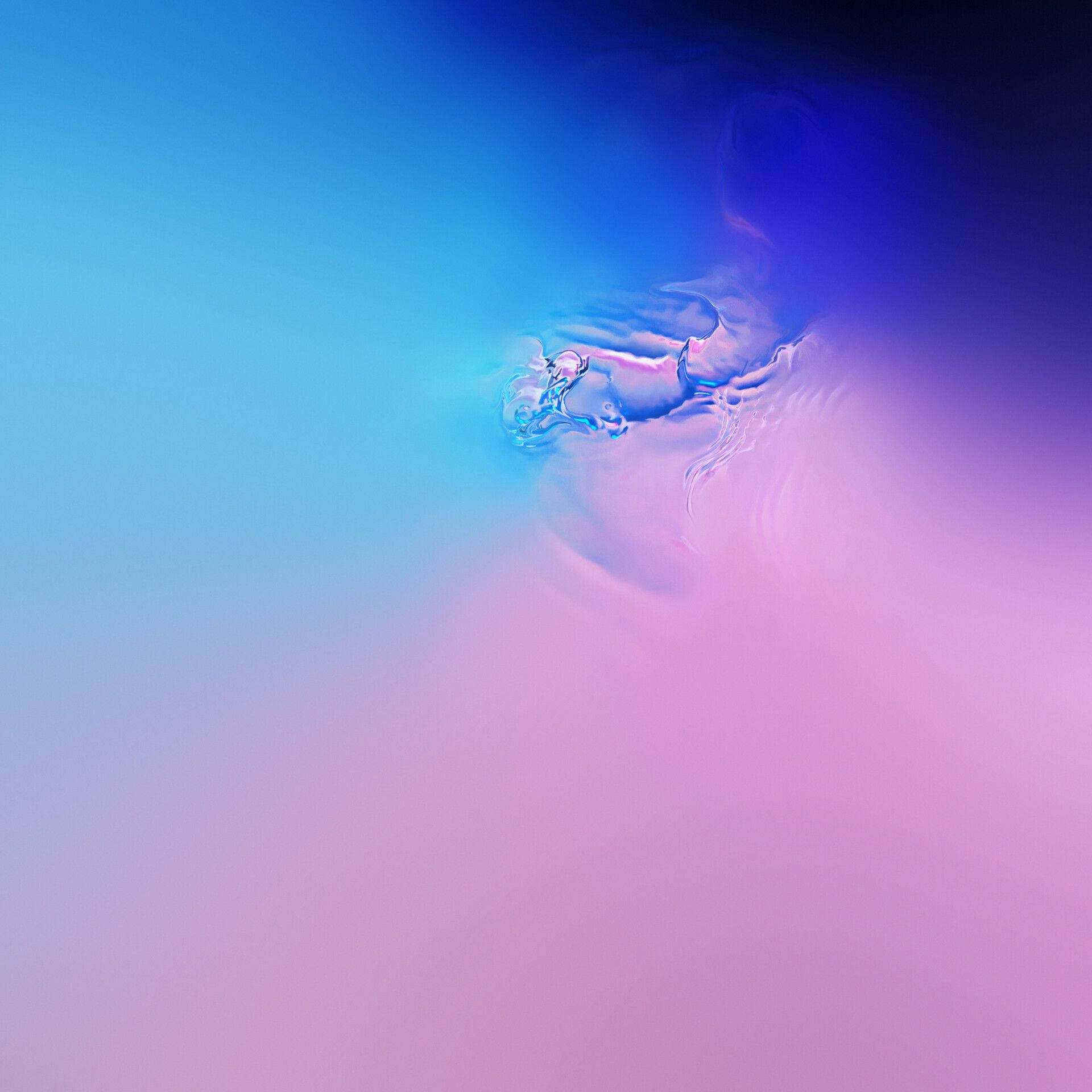 Galaxy S10 Vaaleanpunainen Ja Sininen Vesi Taustakuvat