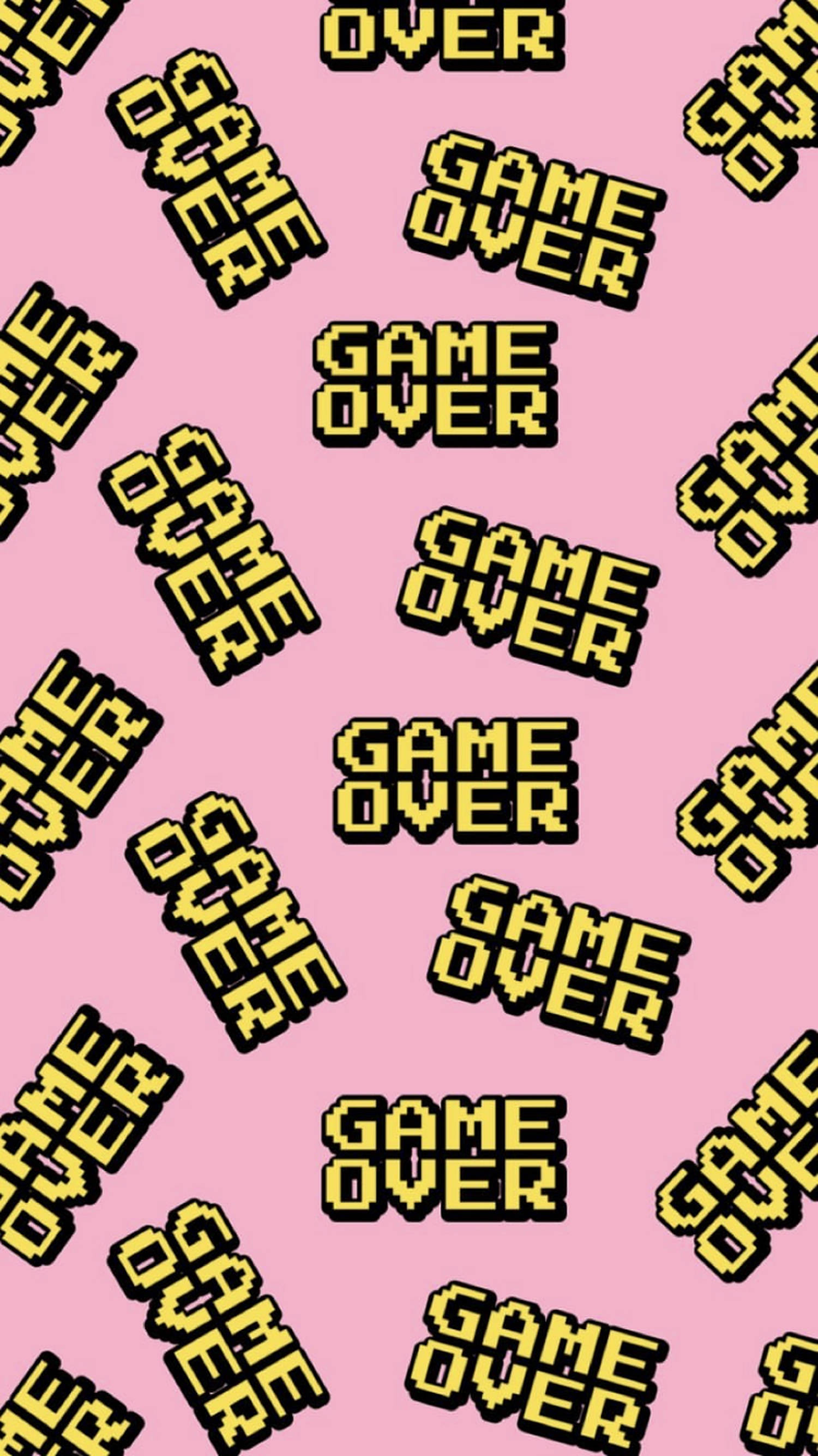 Game Over -esteettiset sanat Taustakuvat