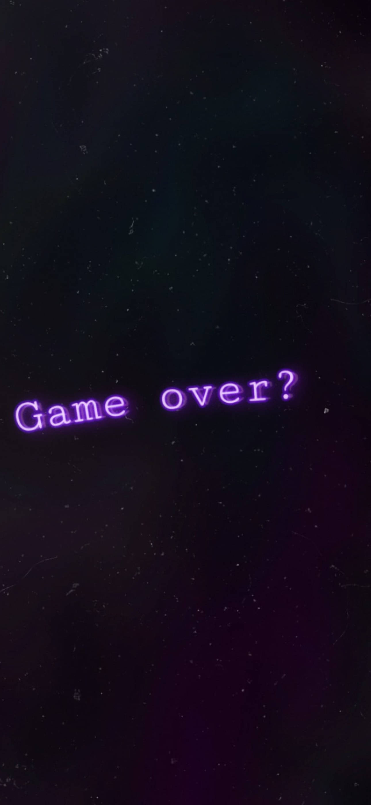 Game Over musta ja violetti esteettinen Taustakuvat