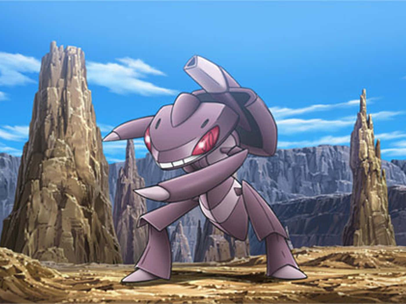 Genesect Pokemon Karuilla Mailla Taustakuvat