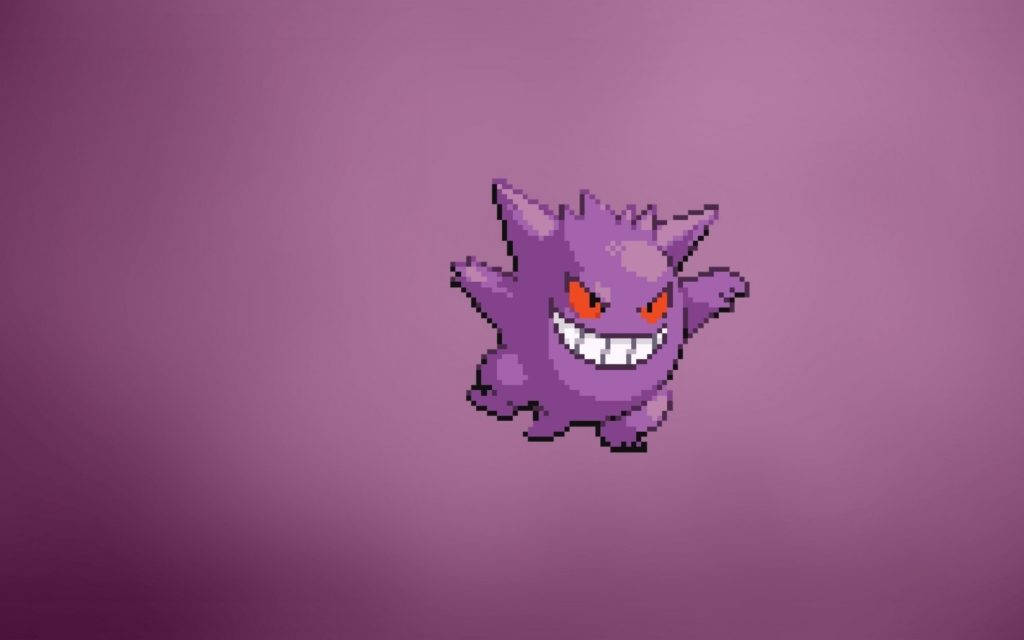 Gengar Pokemon Minimalistinen Anime Taustakuvat