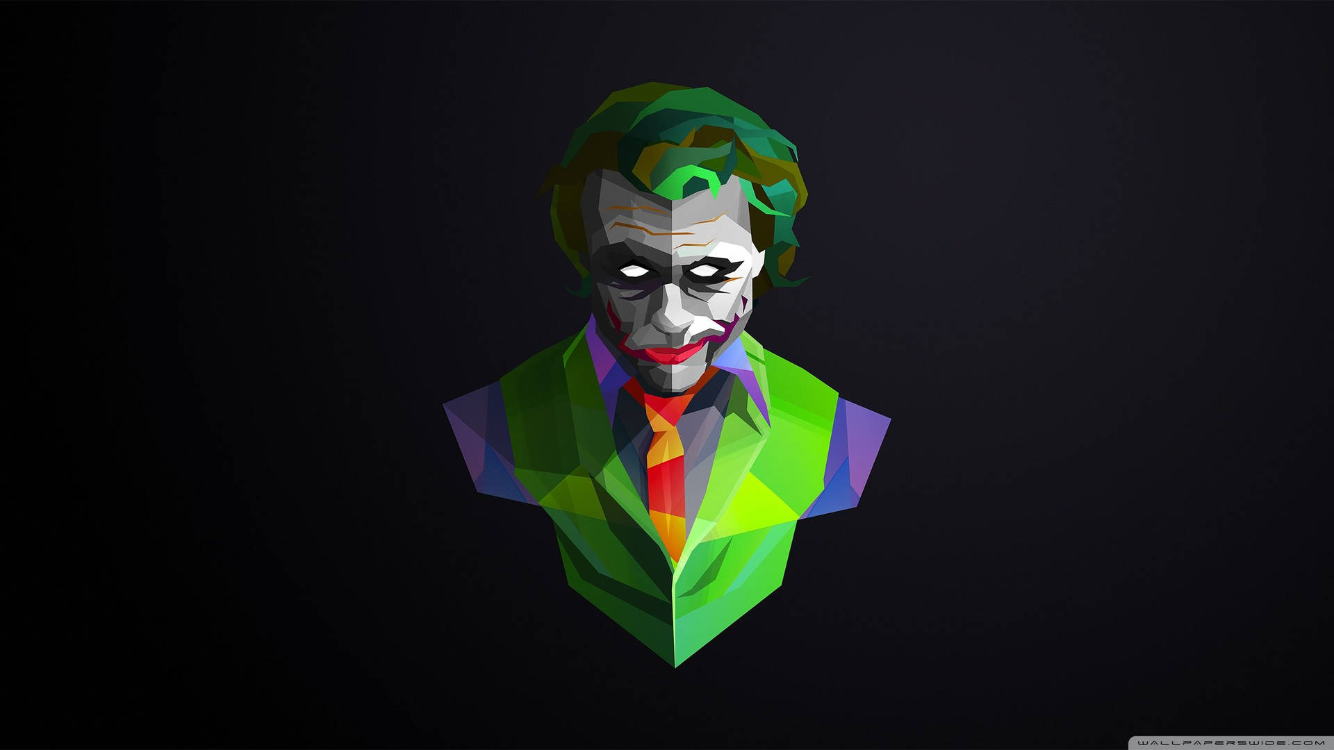 Geometrinen Dark Knight Jokeri -taustakuva