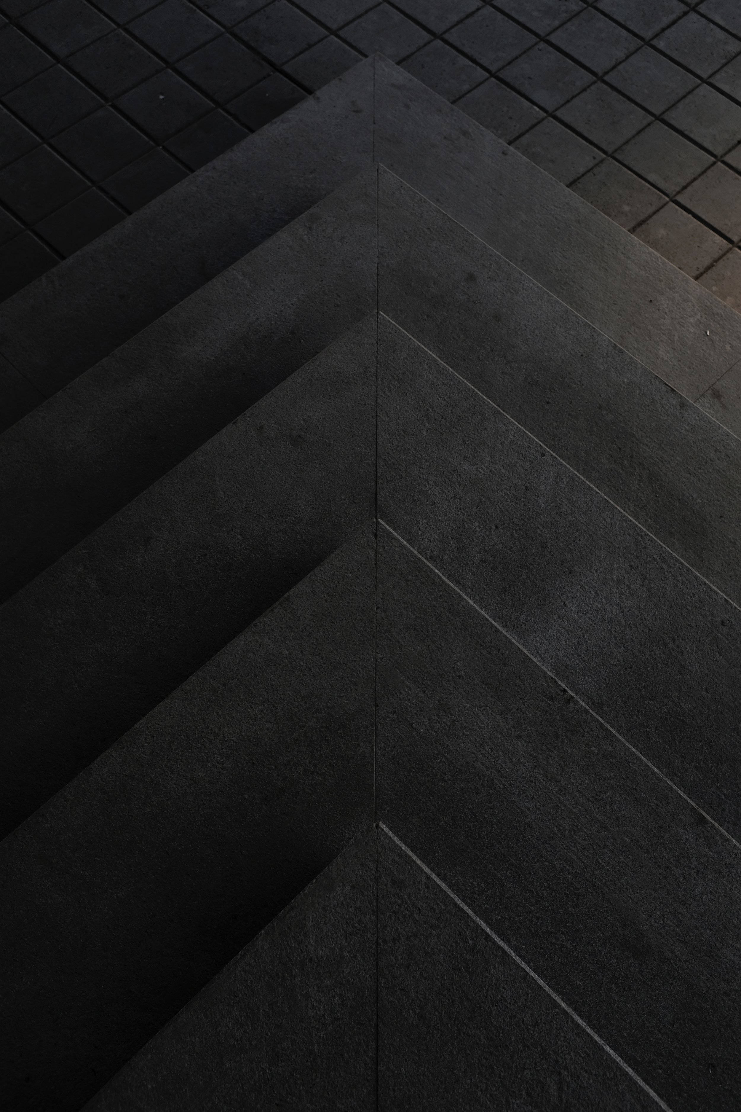 Geometrinen kolmio sementti tumma tila Taustakuvat
