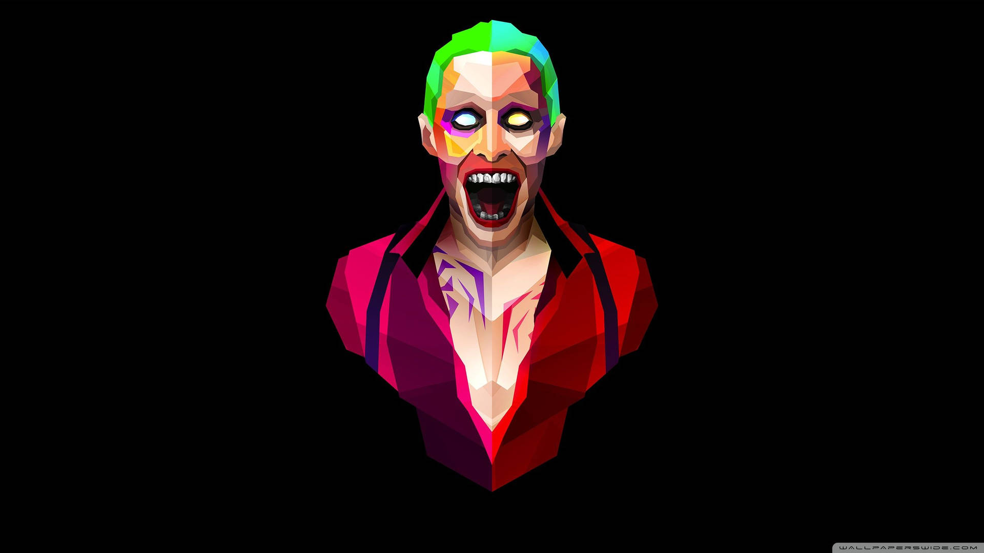 Geometrinen Suicide Squad Jokeri taustakuva