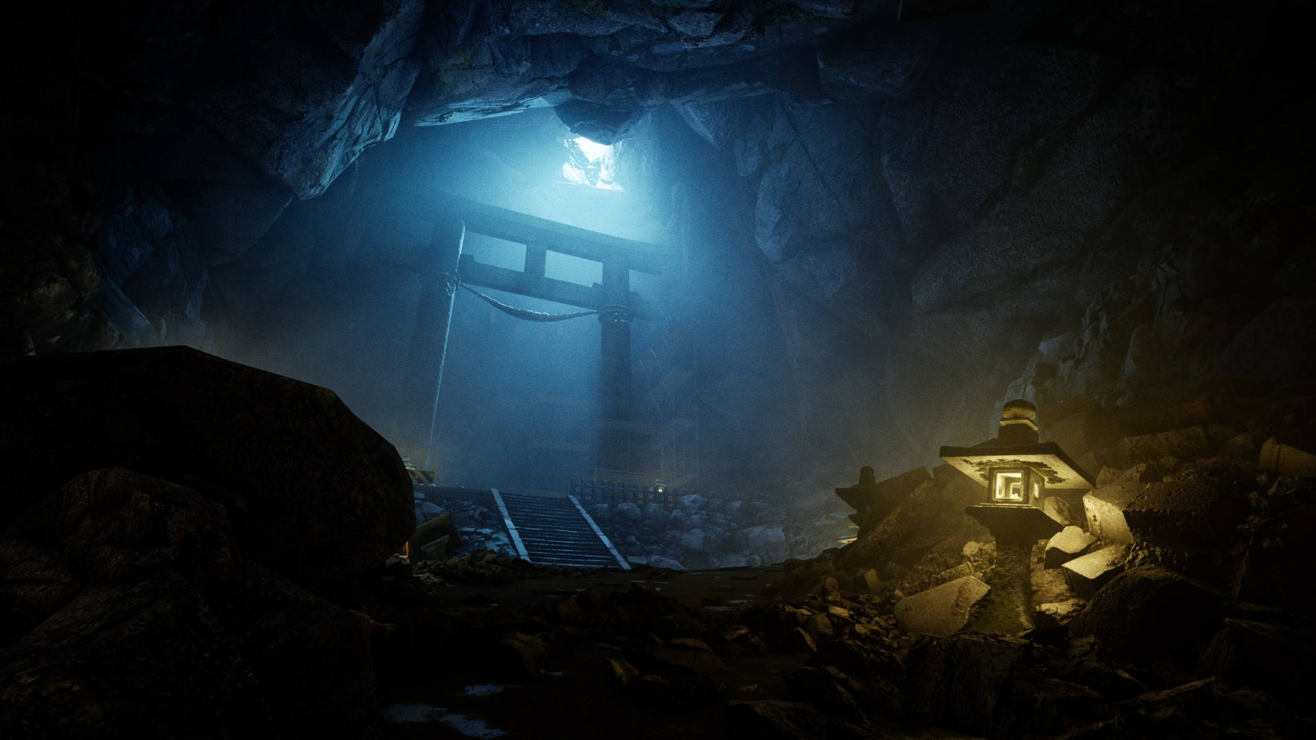 Ghostwire Tokion maanalainen Torii Taustakuvat