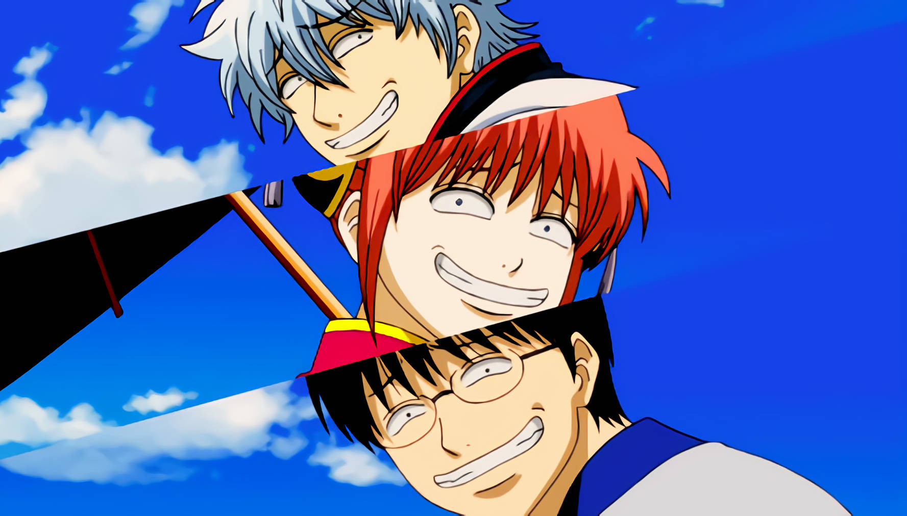 Gintama Hauskat Animekasvot Taustakuvat