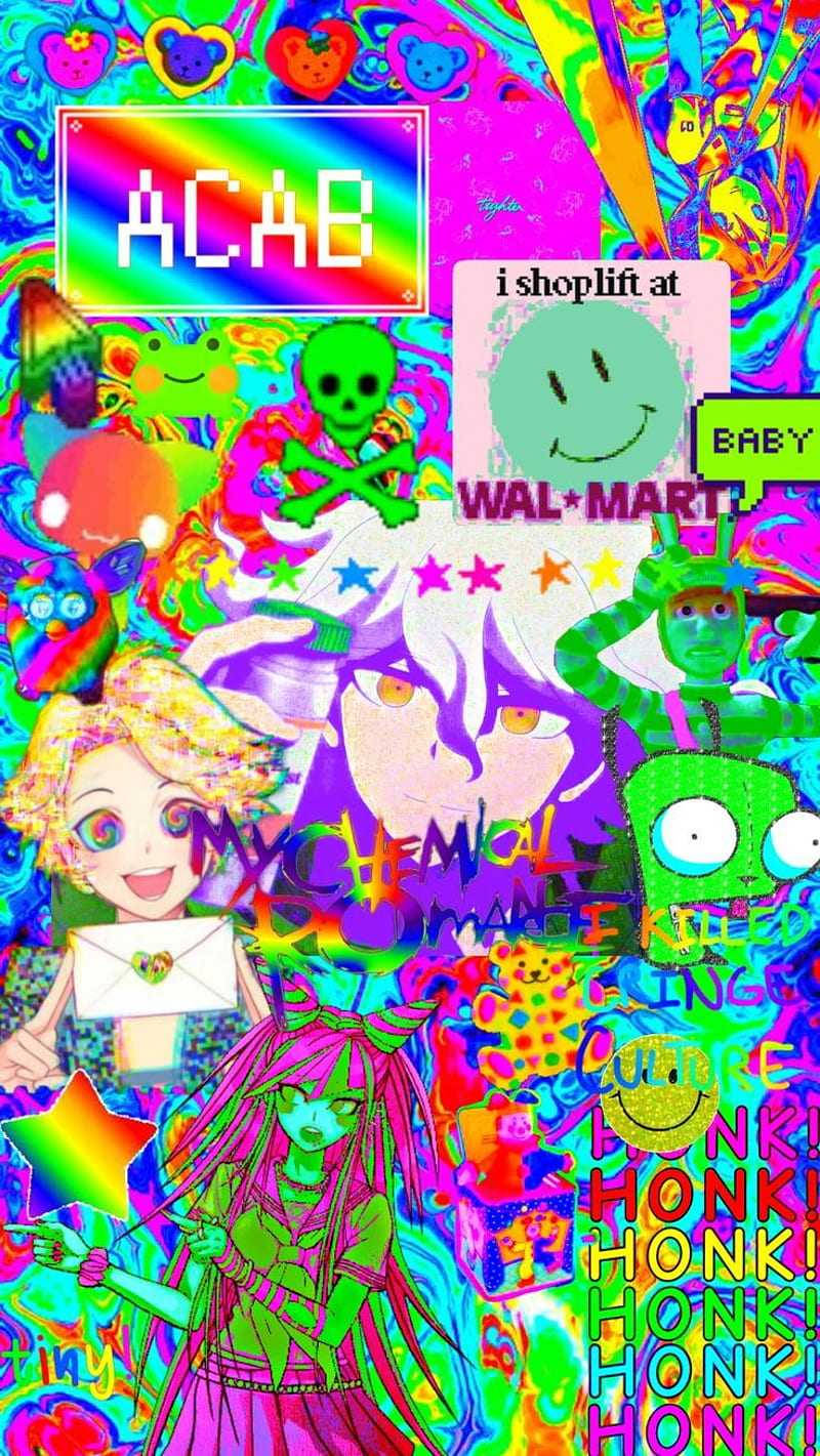 Glitchcore Alt-estetiikka Taustakuvat