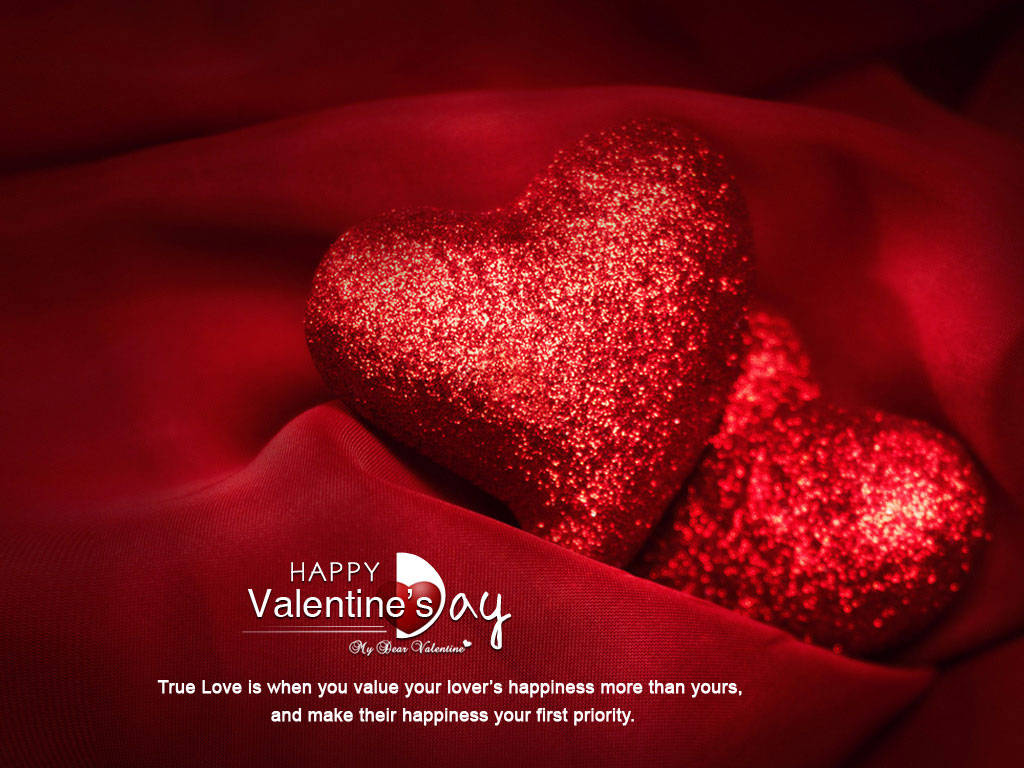 Glittery Love Hearts For Valentine's Day Taustakuvat