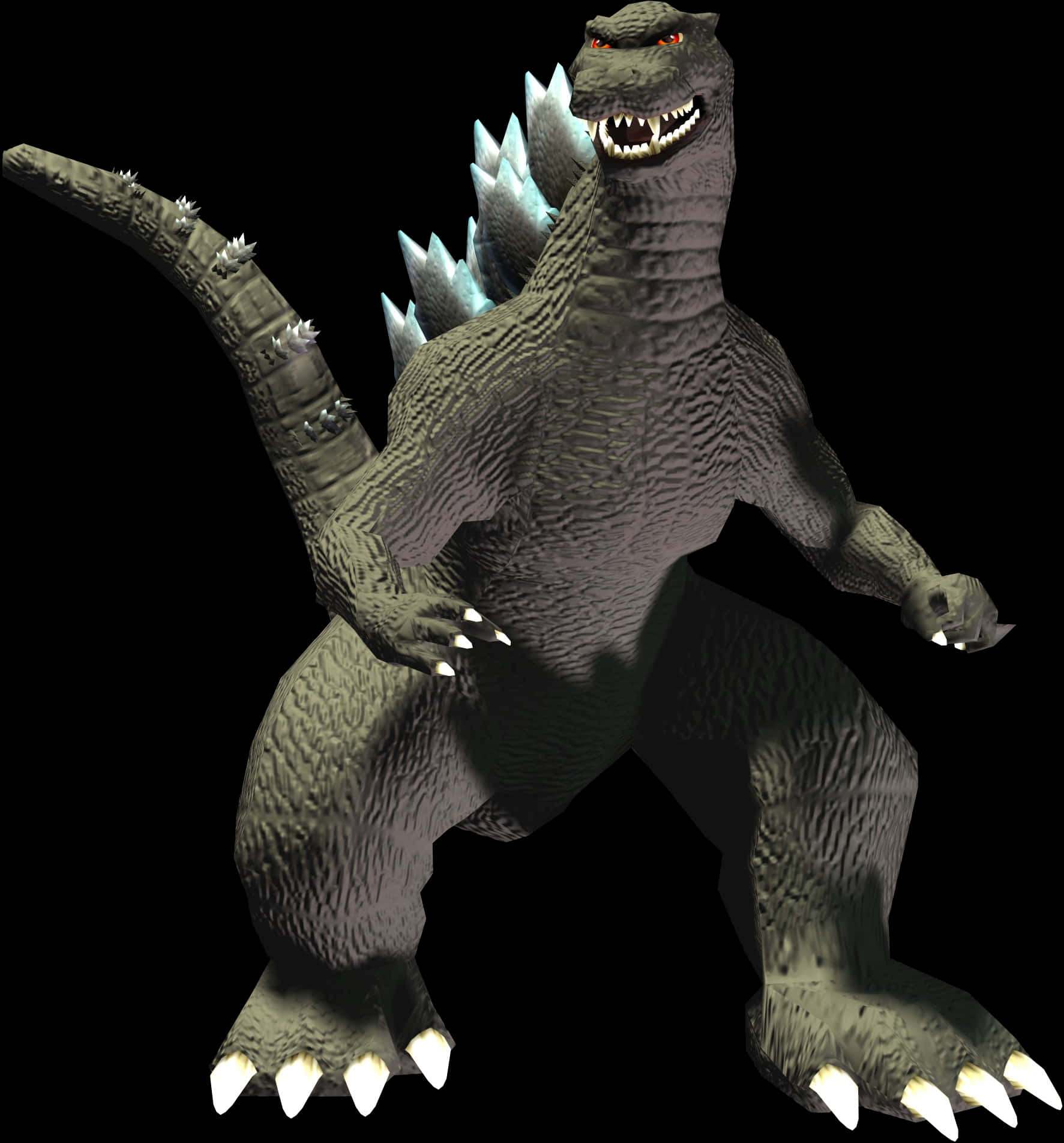 Godzilla 3D-mallin renderöinti Taustakuvat