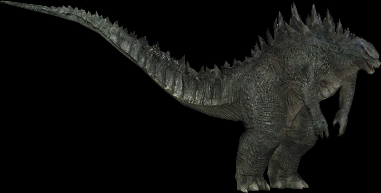 Godzilla-siluetti mustaa taustaa vasten Taustakuvat