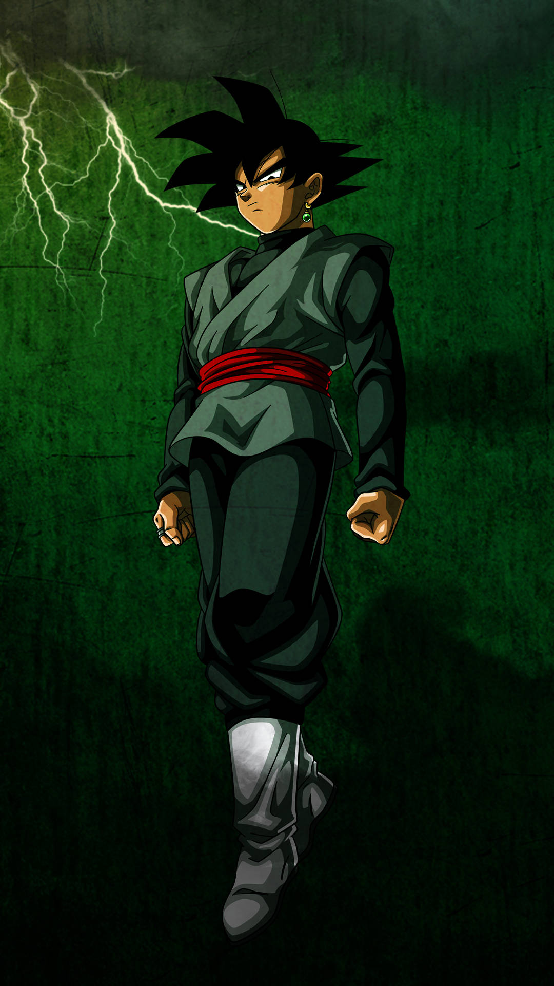 Goku Black iPhone Fanart Vihreä Taustakuvat