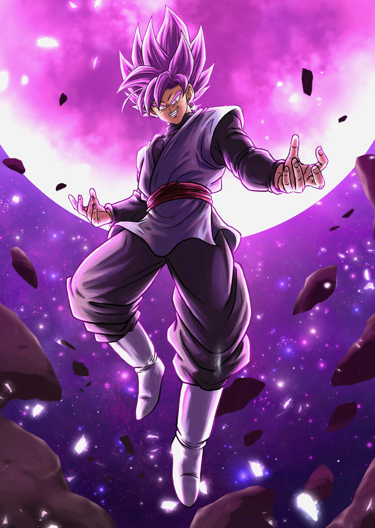 Goku Black latautumassa taisteluun Super Saiyan Rosé -muodossa Taustakuvat