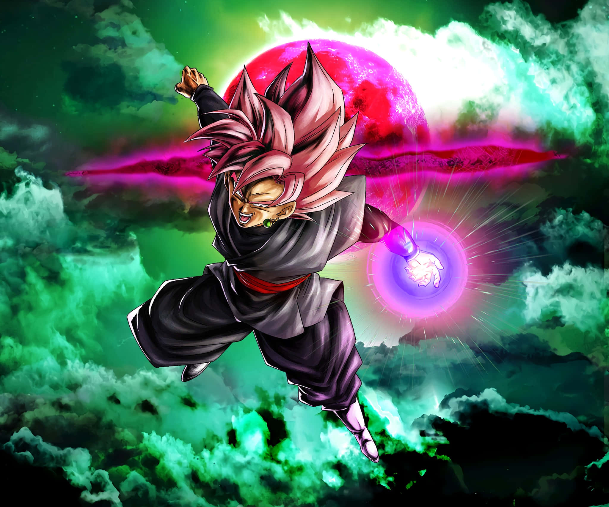 Goku Black seisoo ylväänä tulitaistelussa Taustakuvat