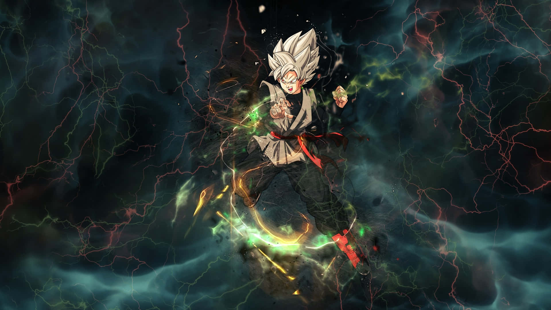 Goku Black tulitaisteluasennossa Taustakuvat