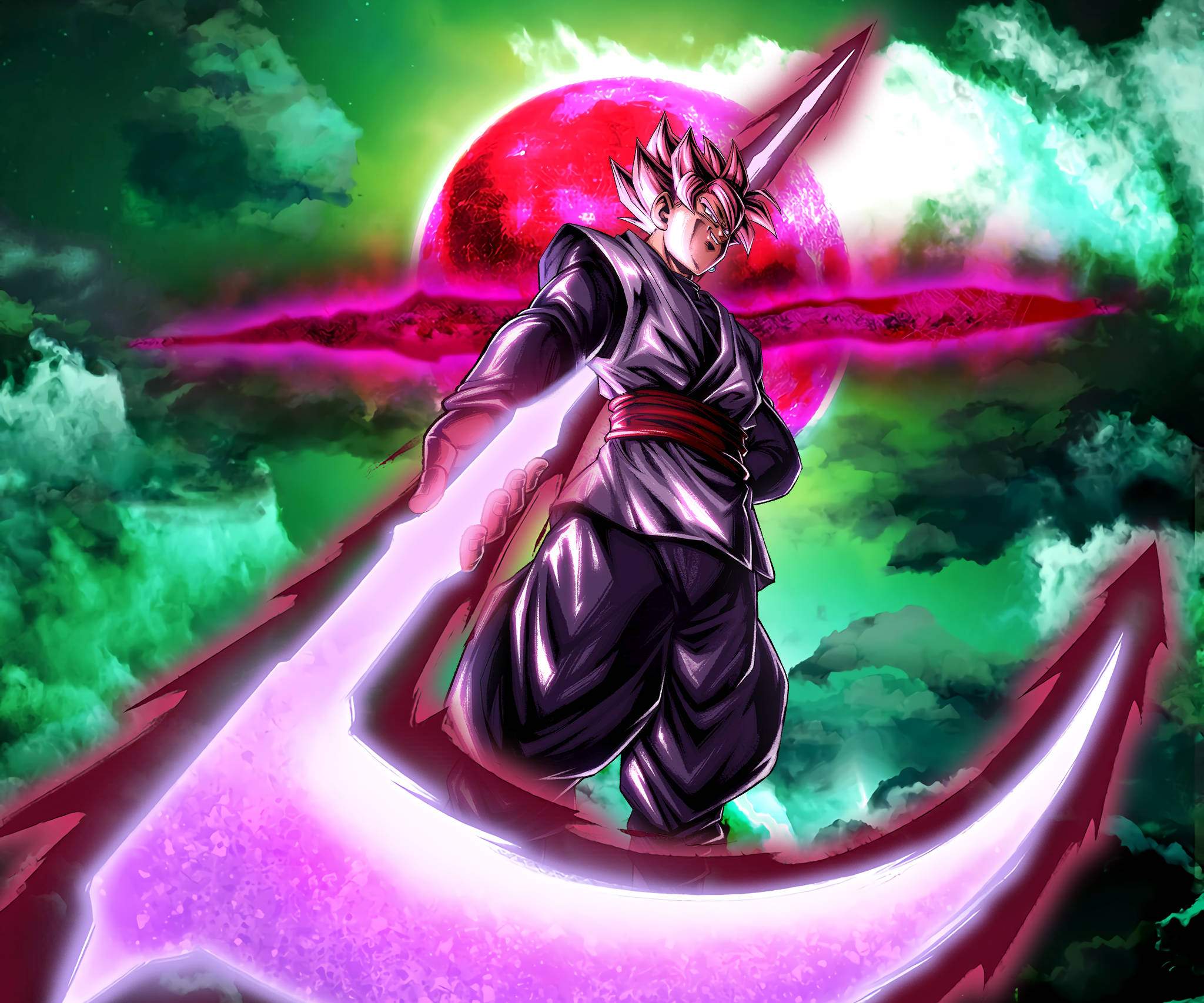 Goku Black viikatteella iPhonelle Taustakuvat