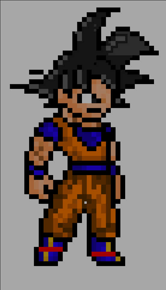 Goku Dragon Ball - Pikselitaidetta Taustakuvat