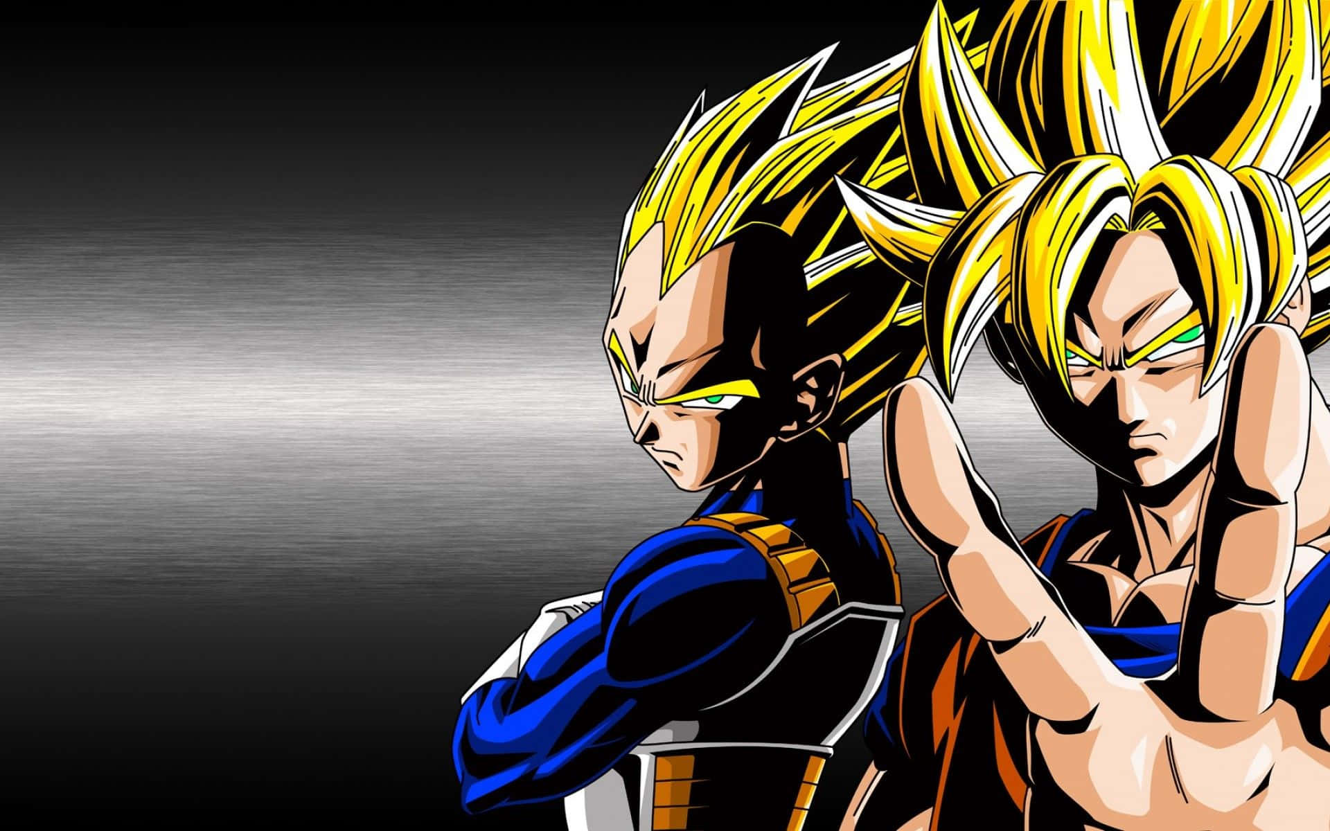Goku ja Vegeta Dragon Ball Z -liukuväri Taustakuvat