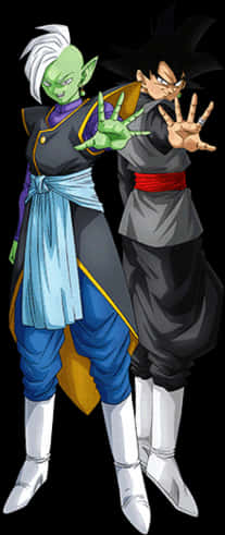 Goku ja Zamasu asennoituvat Dragon Ball Taustakuvat