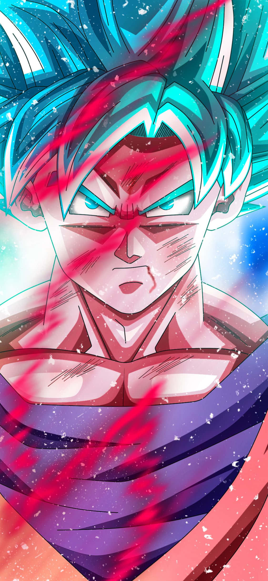 Goku Kaio Ken Dragon Ball Super iPhone Taustakuvat