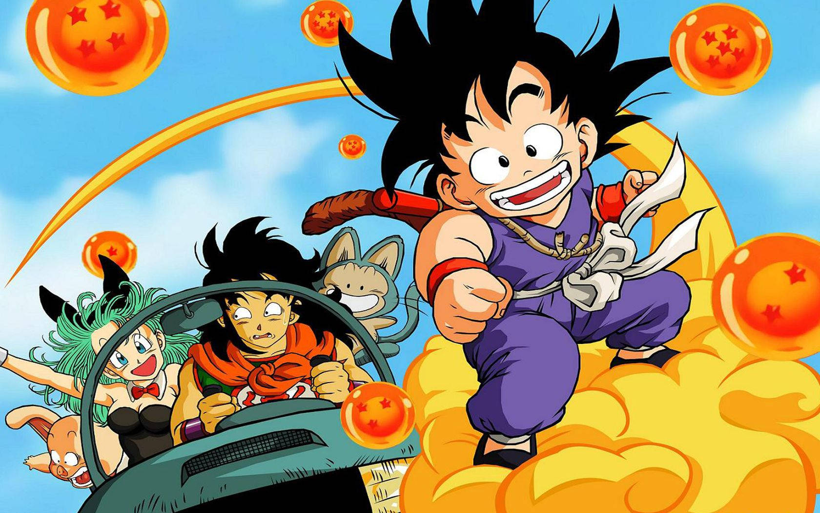 Goku käyttää Super Saiyan Blue -muunnoksen voimaa voittaakseen Friezan. Taustakuvat