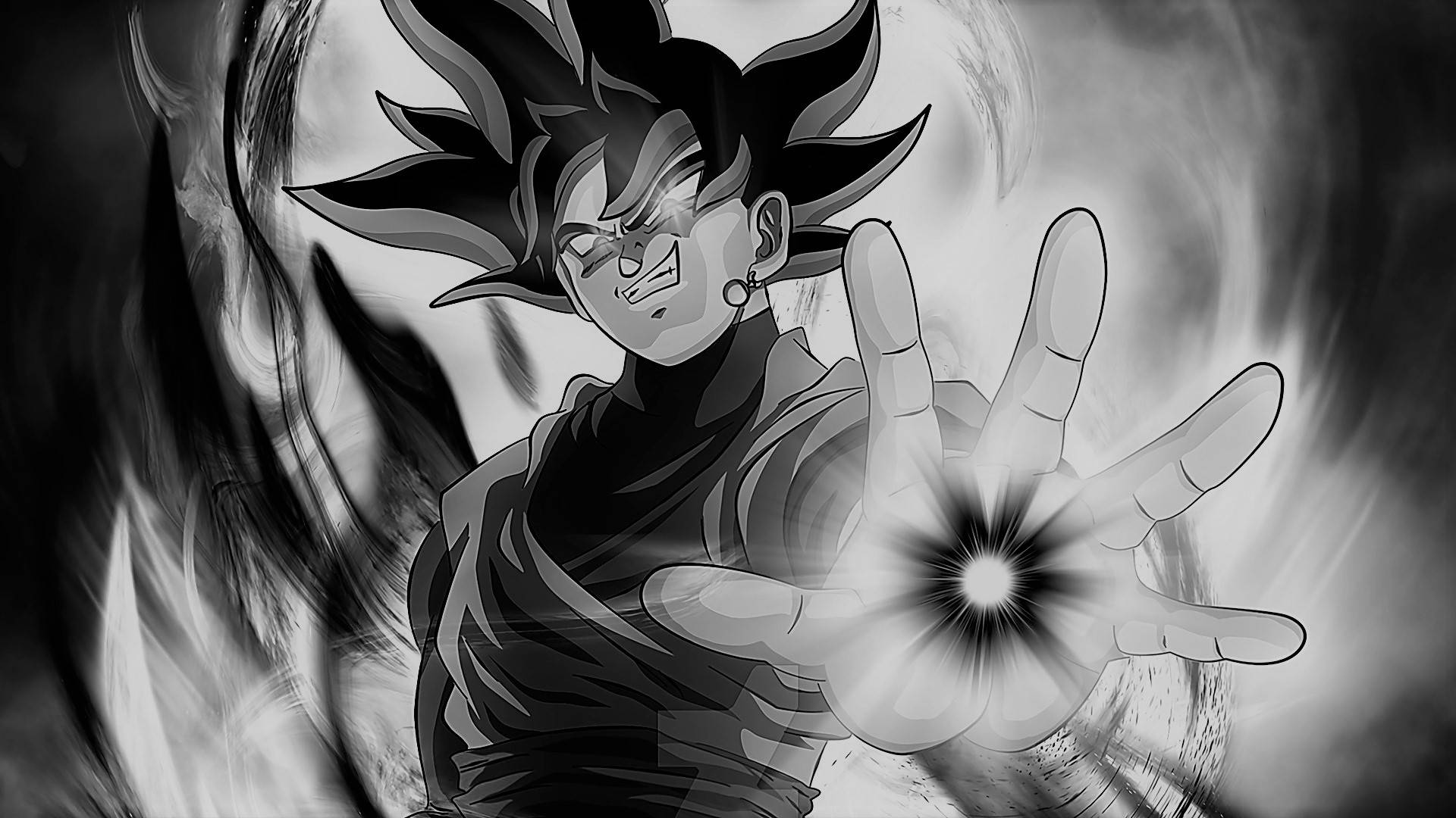 Goku mustavalkoinen kyky Taustakuvat