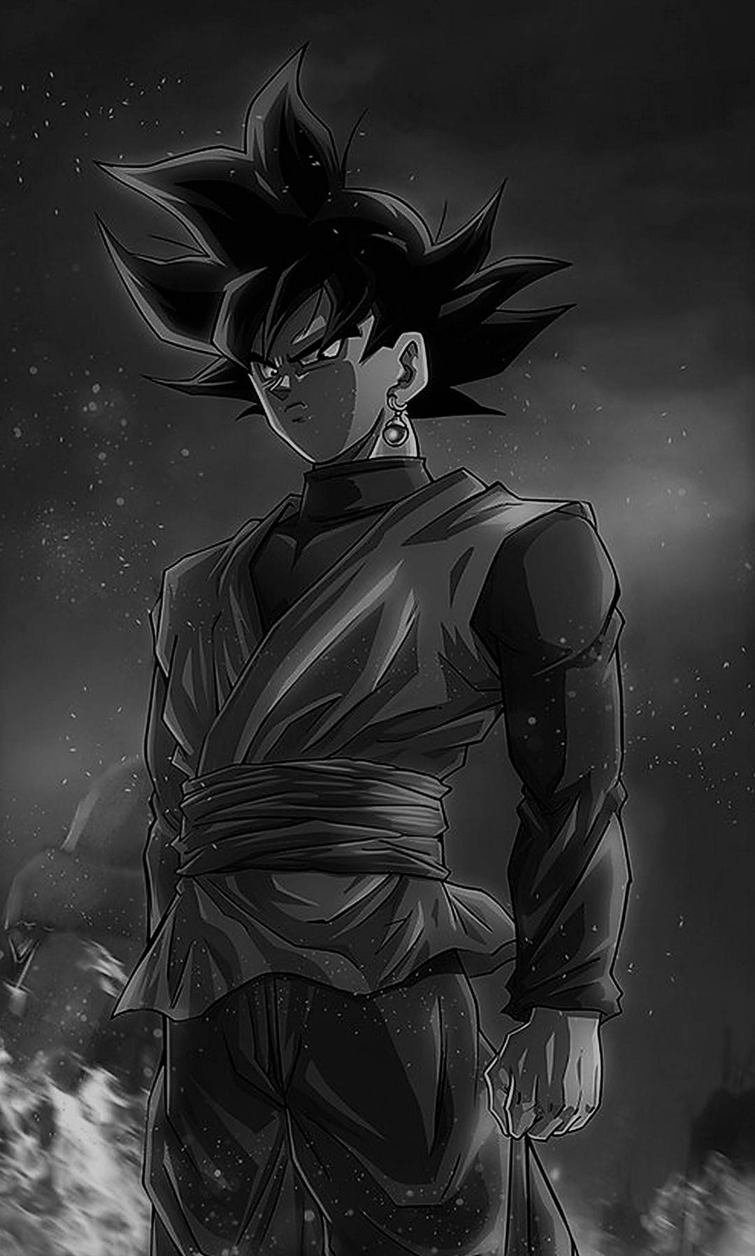 Goku mustavalkoinen HD Taustakuvat