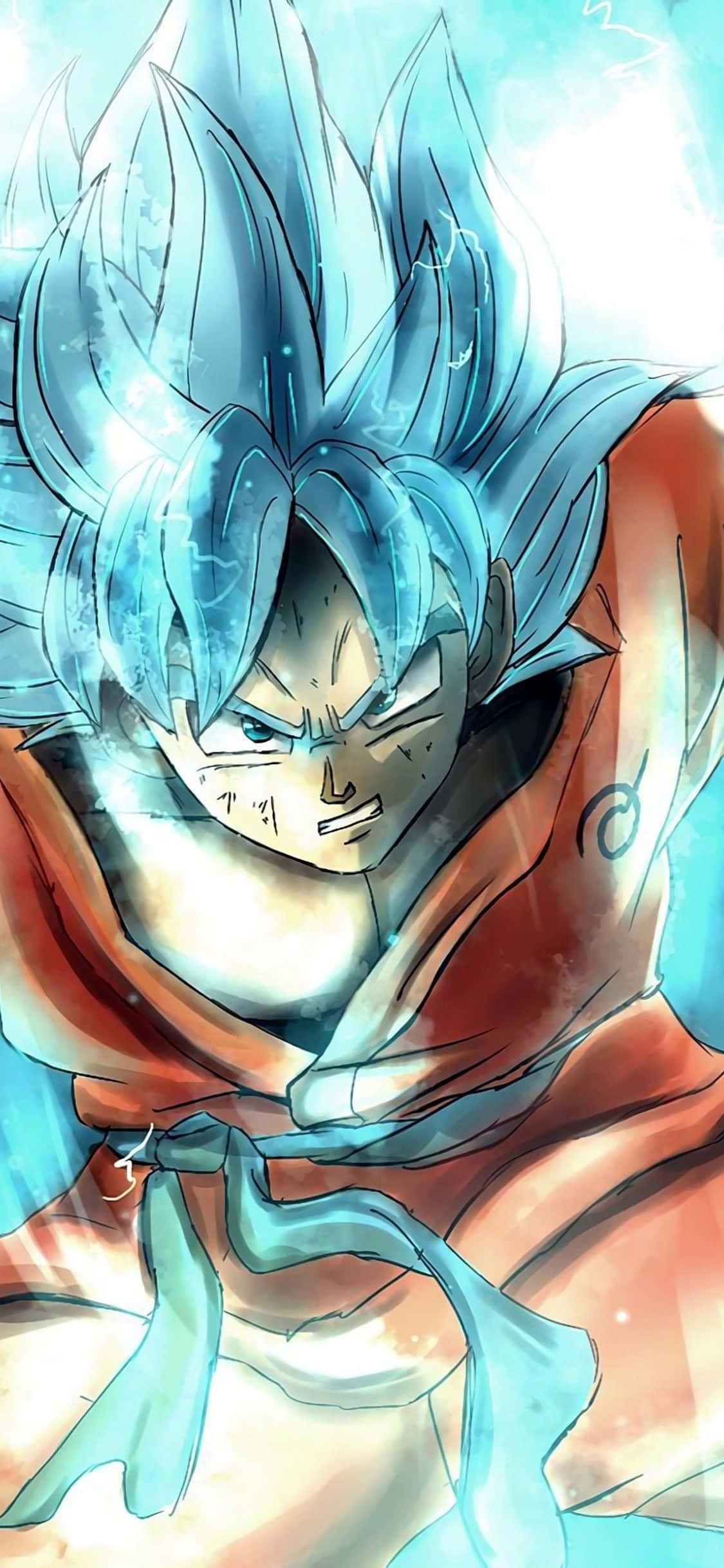 Goku Super Saiyan Jumala Dragon Ball Super iPhone Taustakuvat
