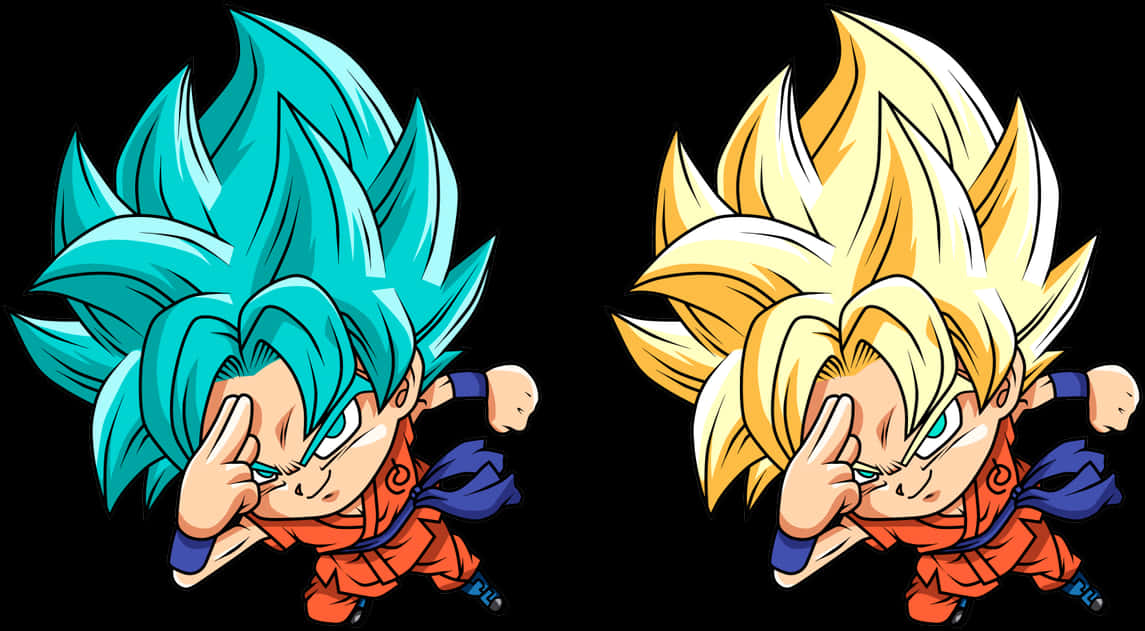 Goku Super Saiyan -muodonmuutokset Taustakuvat
