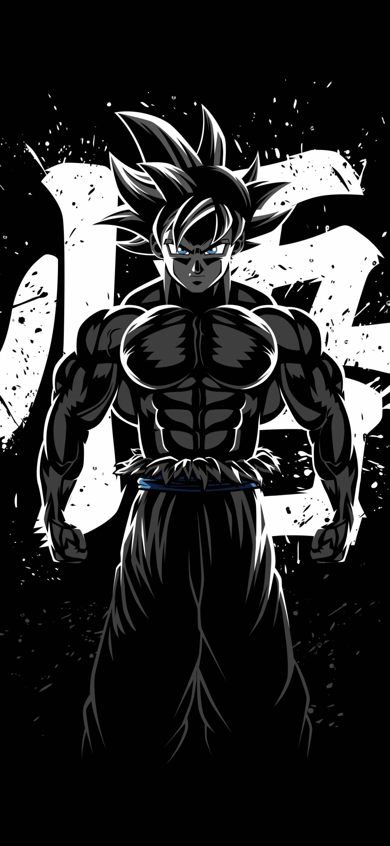 Goku taistelee mustavalkoisena Taustakuvat