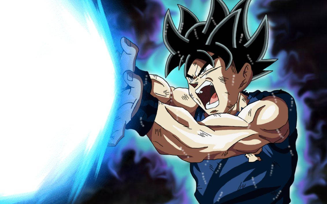 Taustakuva Son Gokusta lataamassa Kamehamehaansa