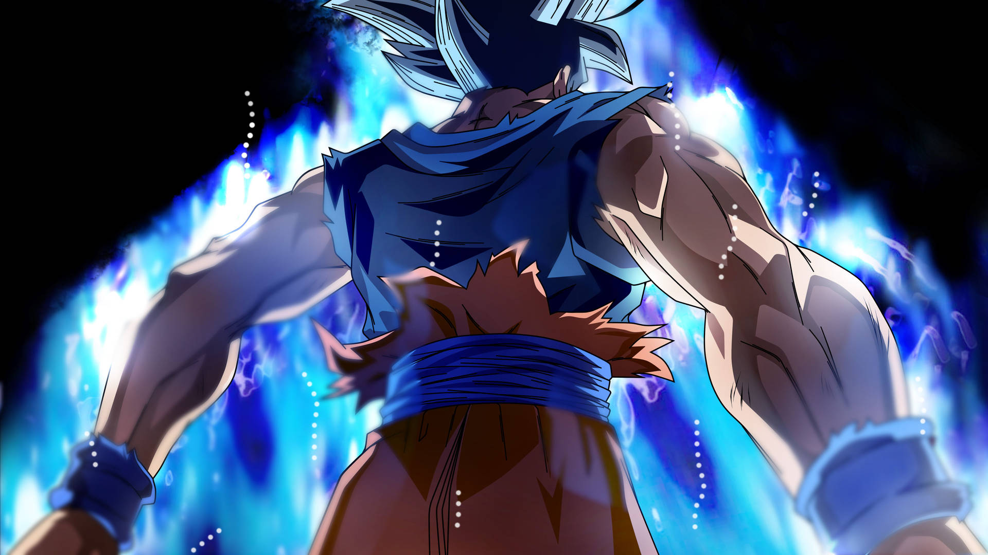 Taustakuva Son Gokusta Super Saiyan -muutoksessaan