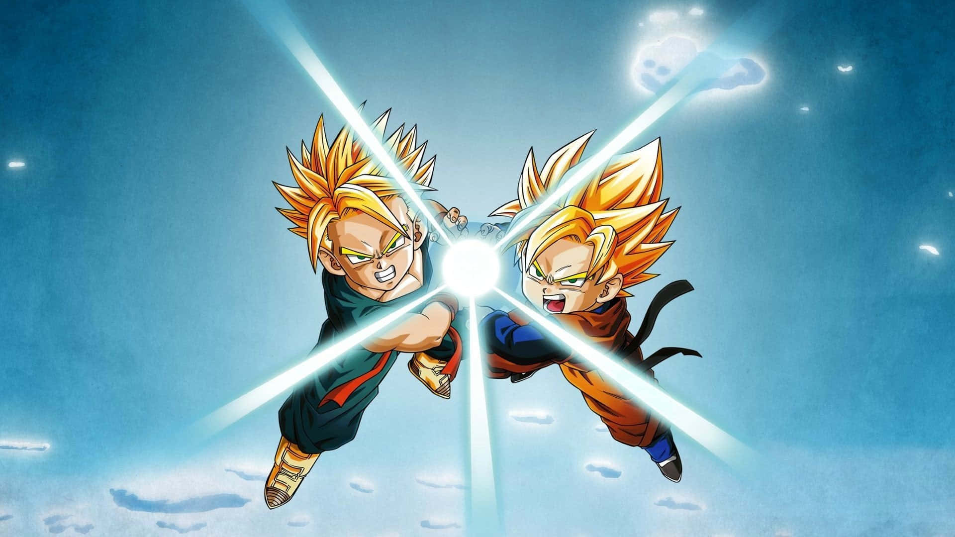 Gokun ja Vegetan intensiivinen taistelu Dragon Ball Z:ssa Taustakuvat