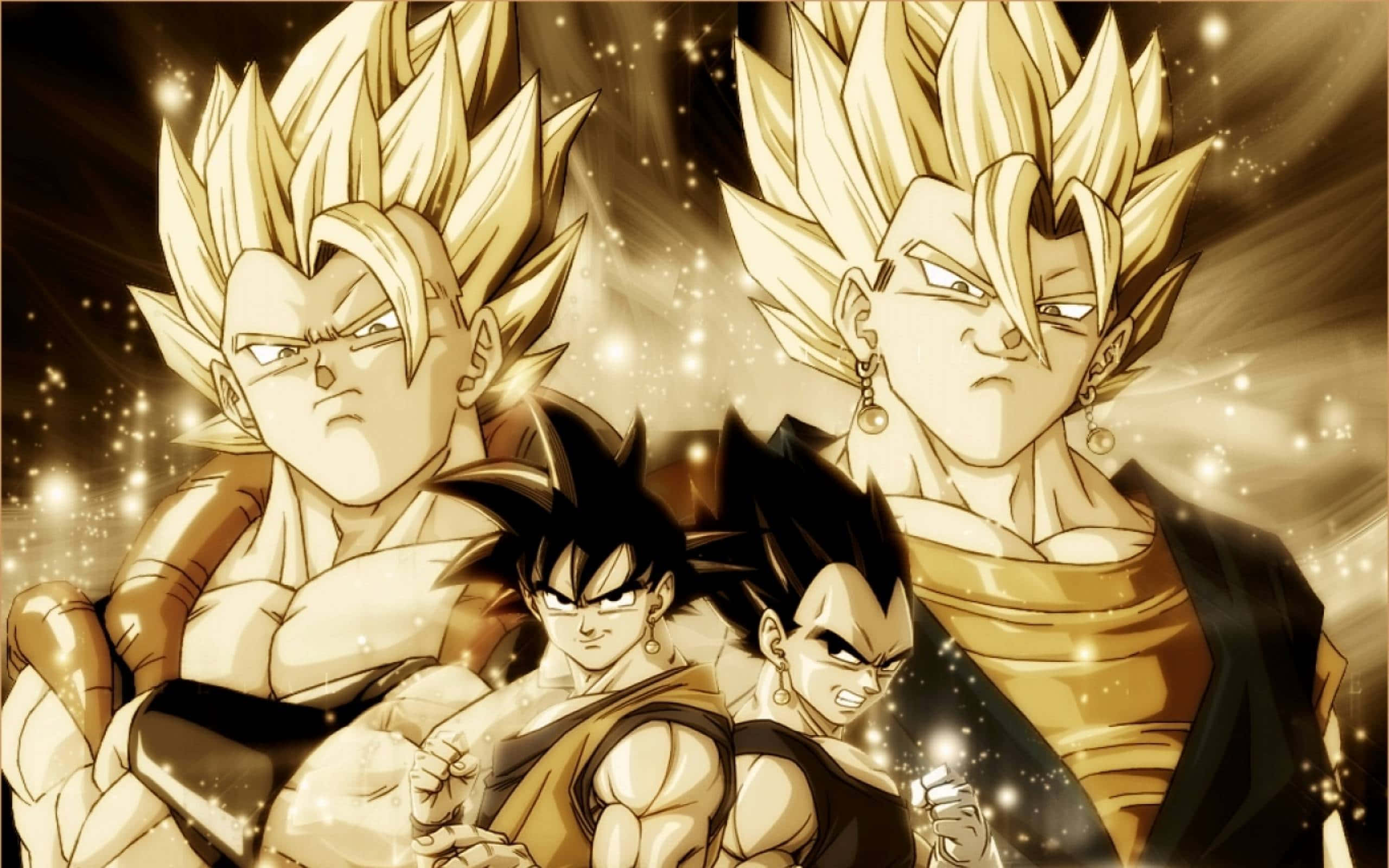 Gokun ja Vegetan intensiivinen taistelu Dragon Ball Z:ssa Taustakuvat