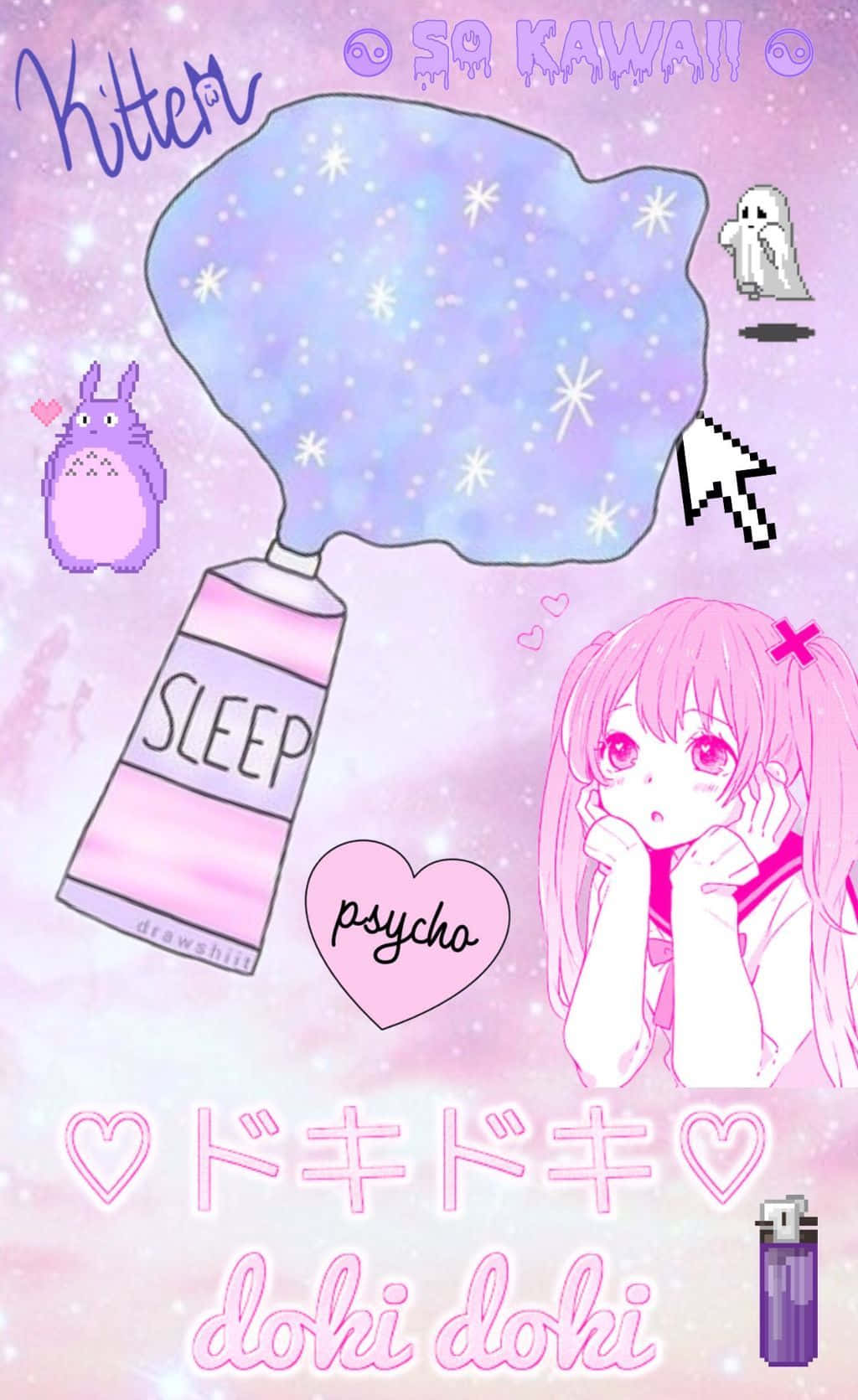 Gootti Pastelli Kawaii Taustakuvat