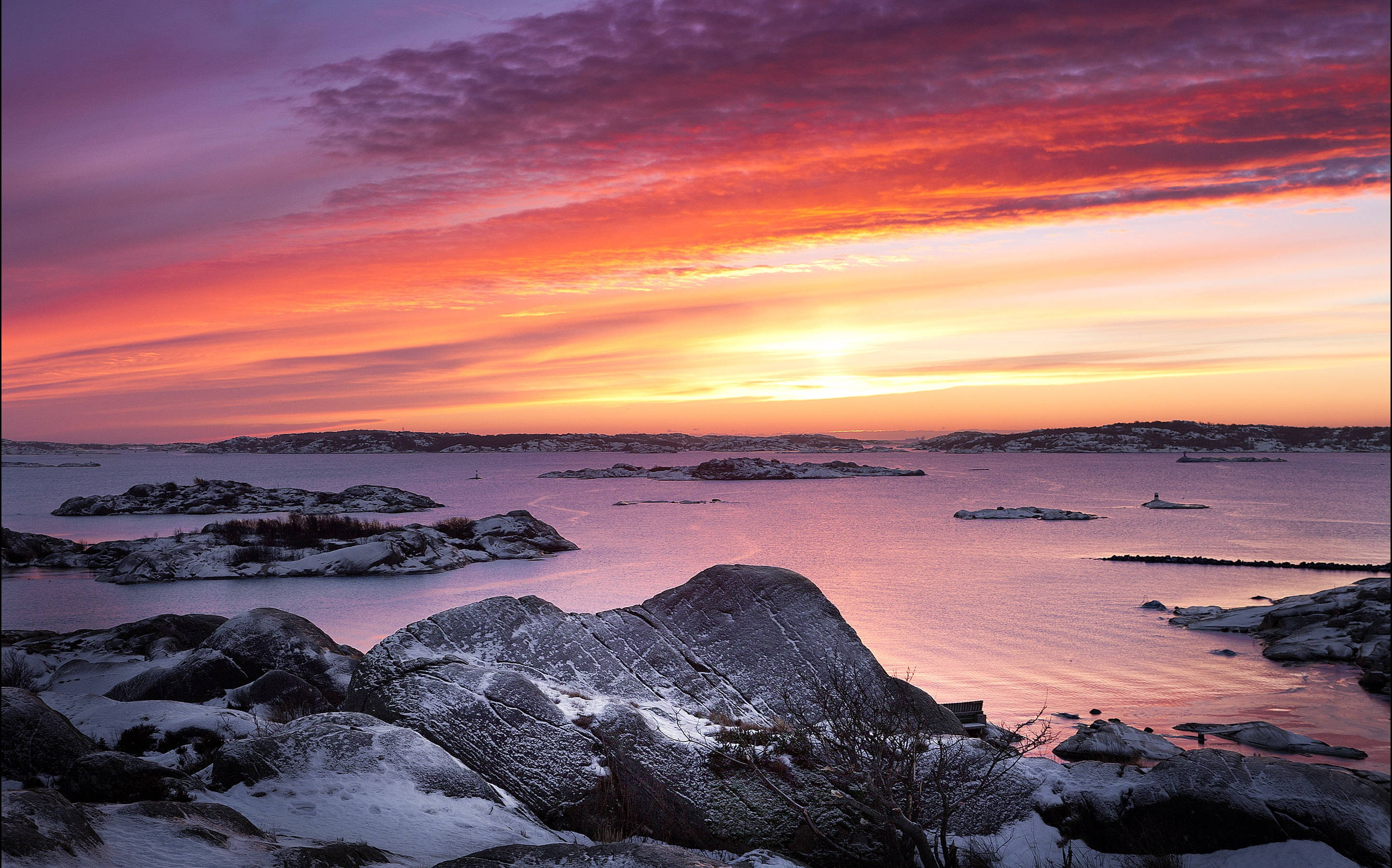 Göteborgin kaunis auringonlasku Taustakuvat